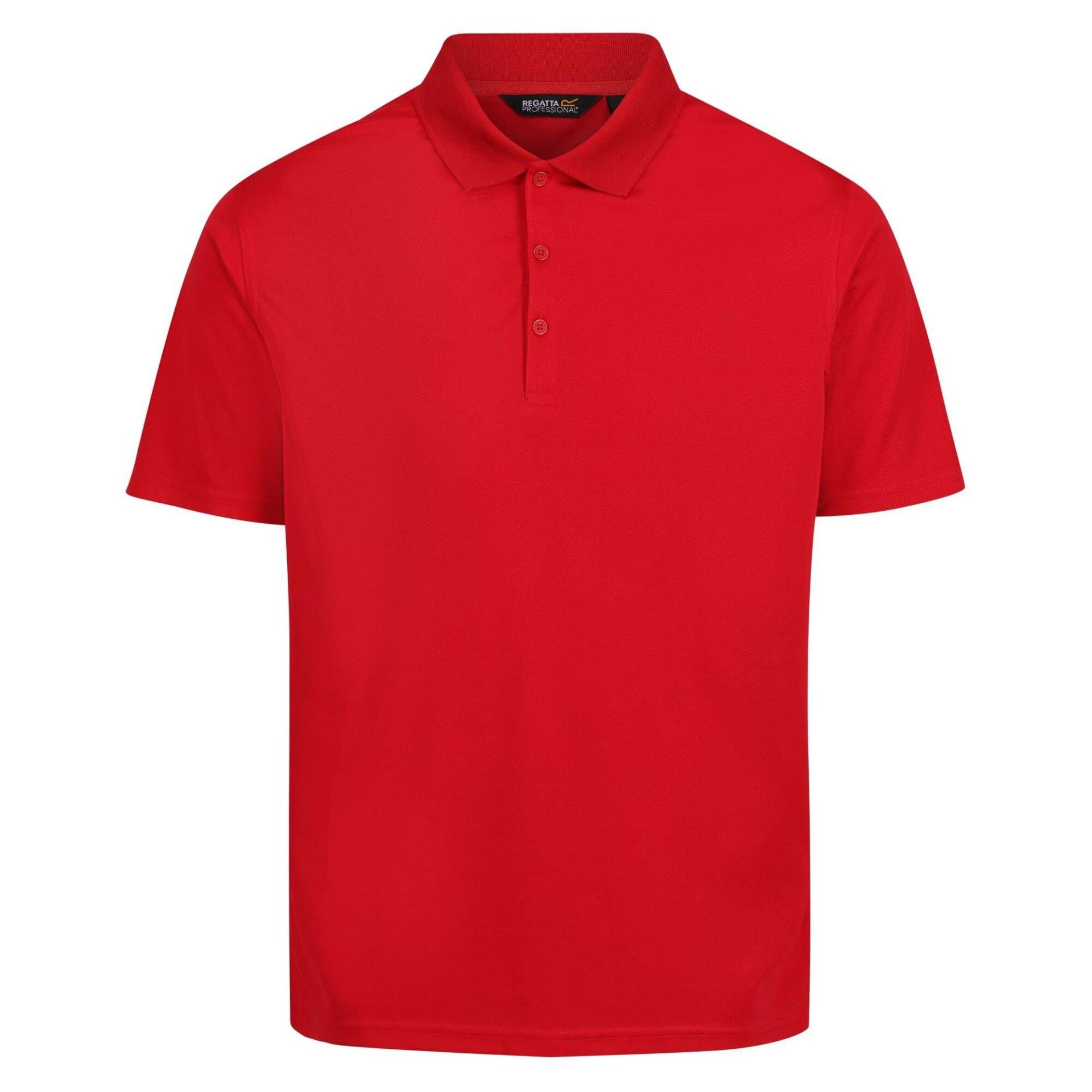 Pro Poloshirt Feuchtigkeitsabweisend Herren Rot Bunt 4XL von Regatta