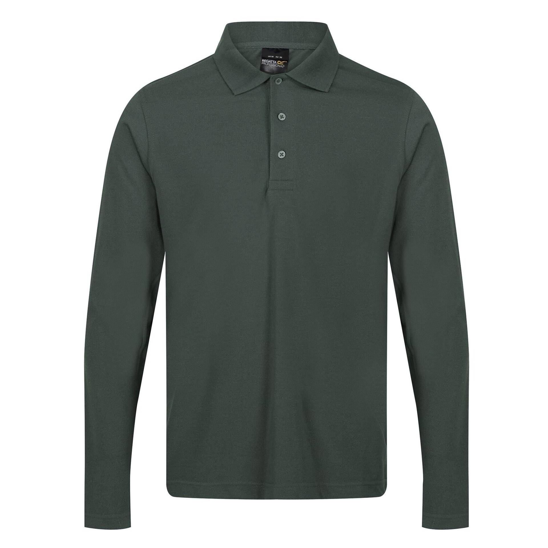 Pro Poloshirt Langärmlig Herren Dunkelgrün XS von Regatta