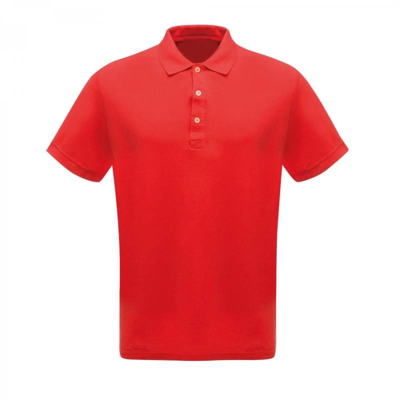Professionell Klassik Poloshirt Herren Rot Bunt M von Regatta