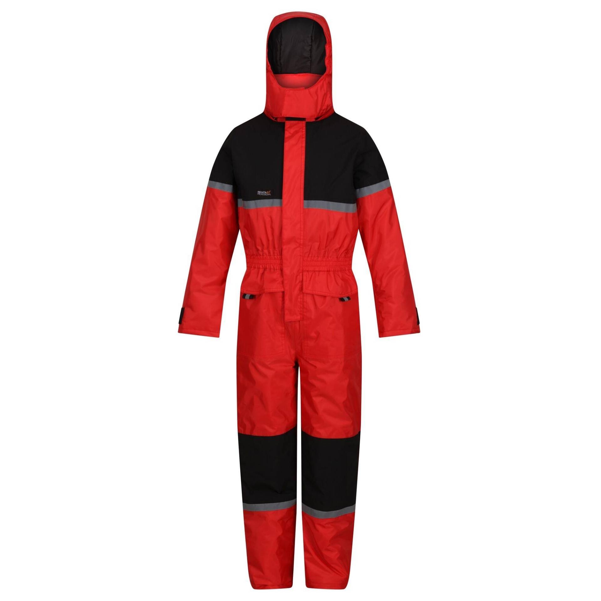 Rancher Jumpsuit Mädchen Rot Bunt 116 von Regatta