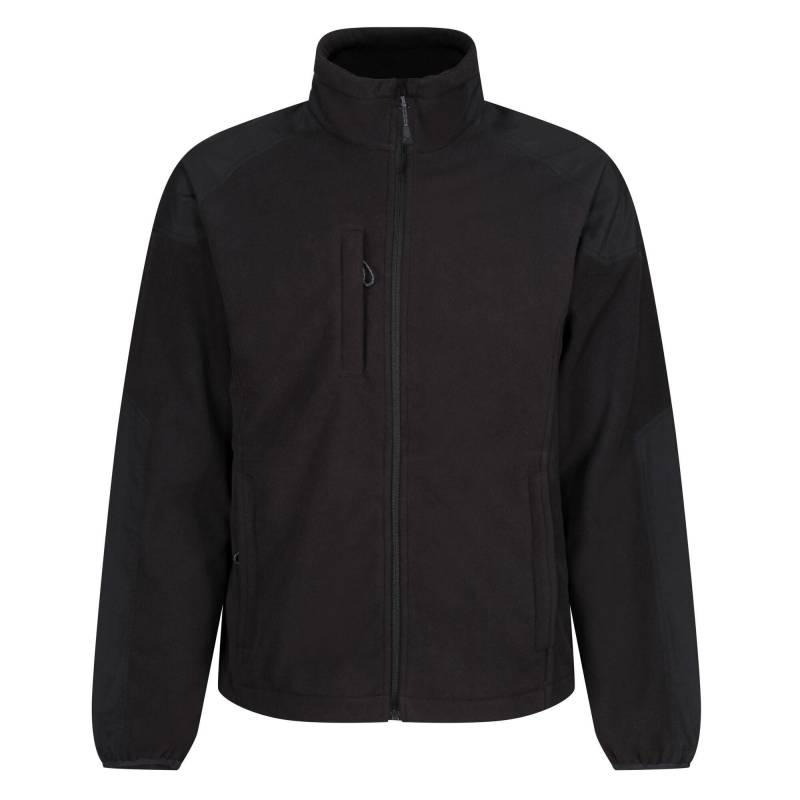 "broadstone" Fleecejacke, Durchgehender Reißverschluss Herren Schwarz XL von Regatta