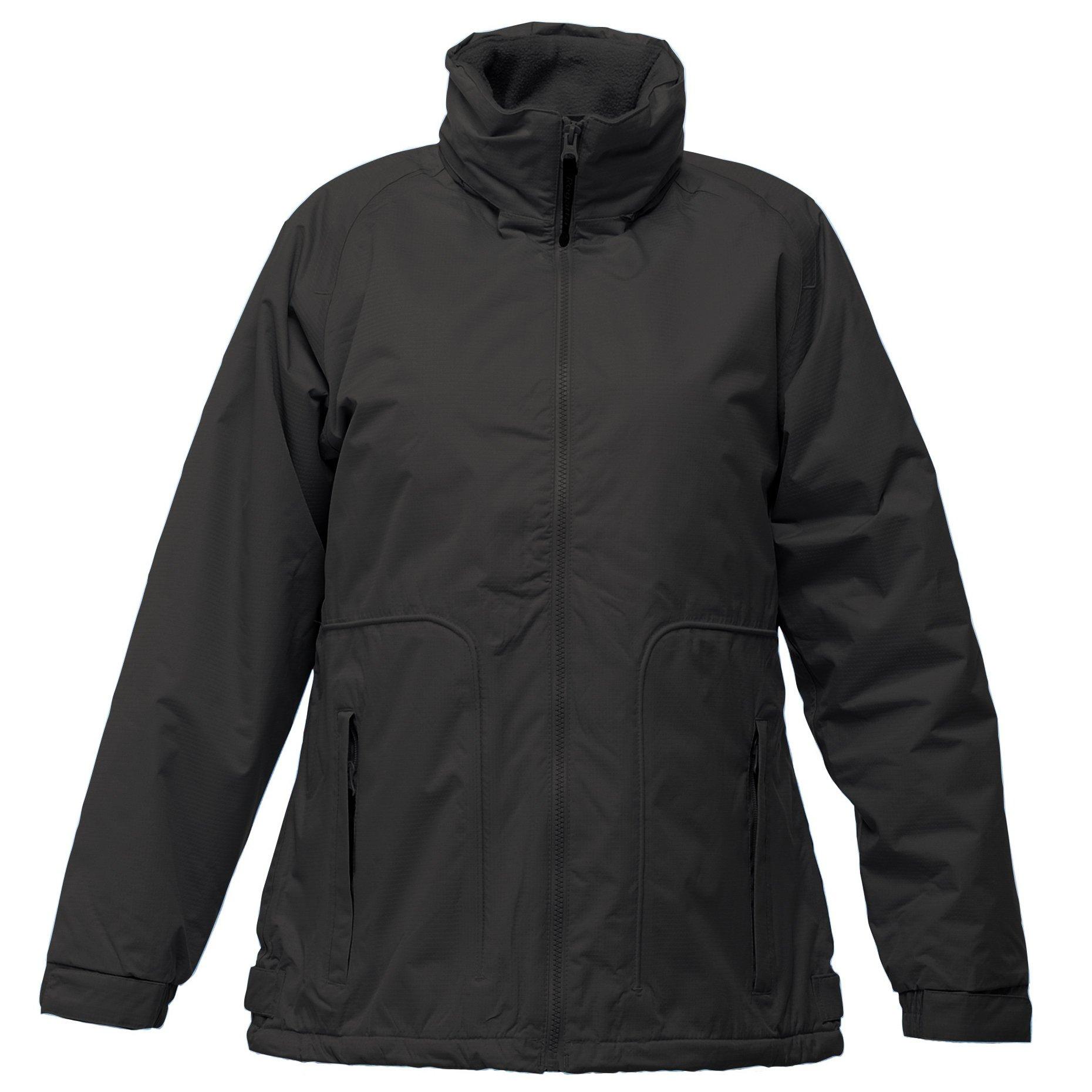 Hudson Jacke, Wasserfest, Winddicht, Fleeceinnenfutter Damen Schwarz 36 von Regatta