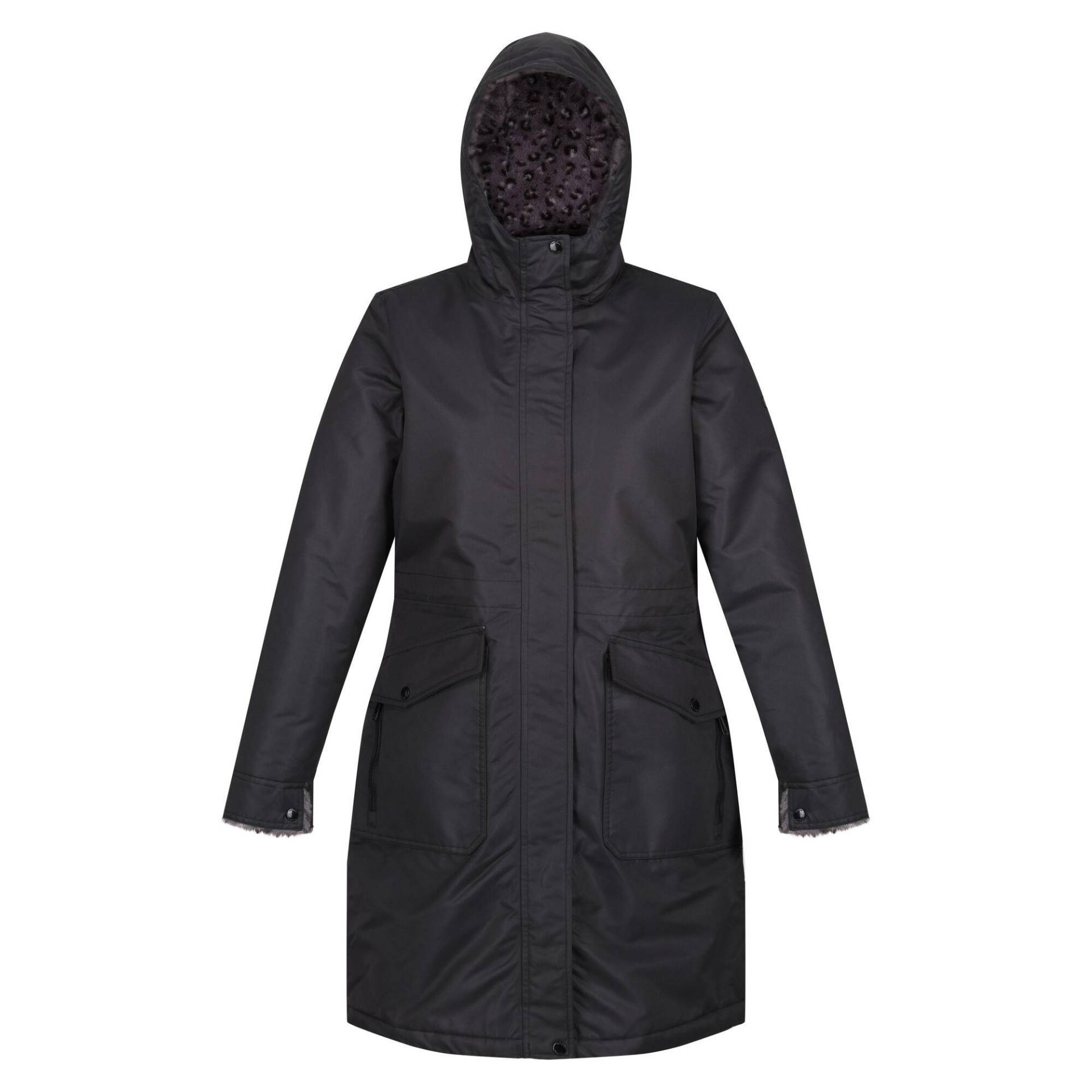 Romine Parka Wasserfest Damen Schwarz 40 von Regatta