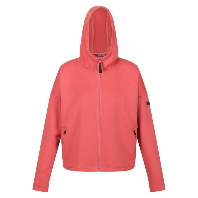 Rossall Hoodie Mit Durchgehendem Reißverschluss Damen Rot Bunt 42 von Regatta