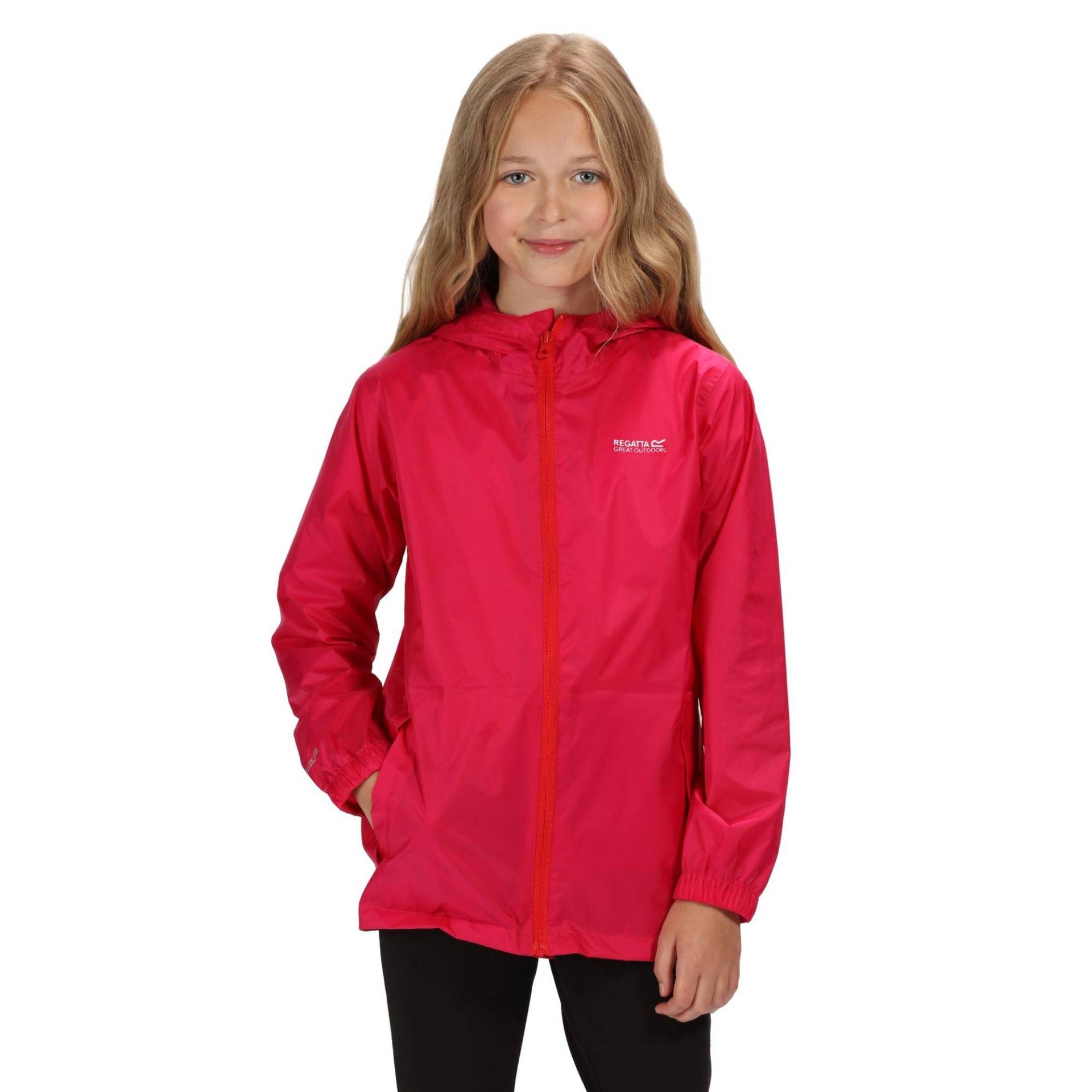 Pack It Jacke, Wasserfest Unisex Rot Bunt 98 von Regatta