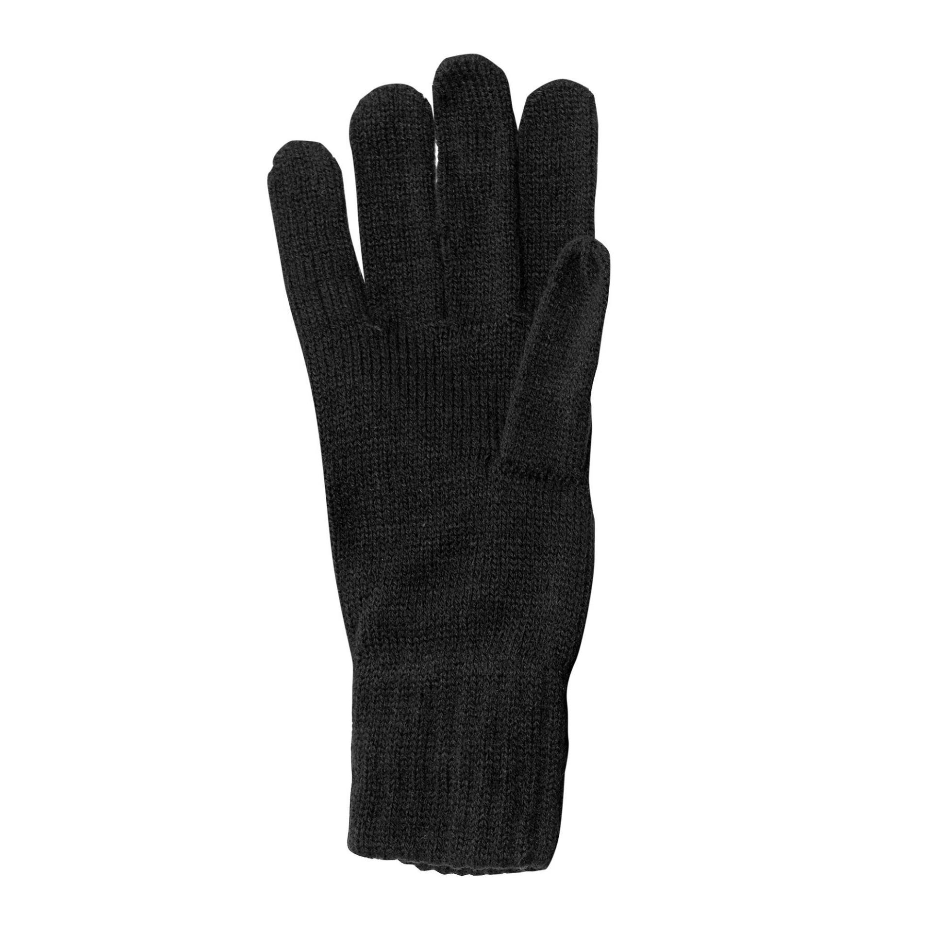 Gestrickte Winter Handschuhe Damen Schwarz ONE SIZE von Regatta