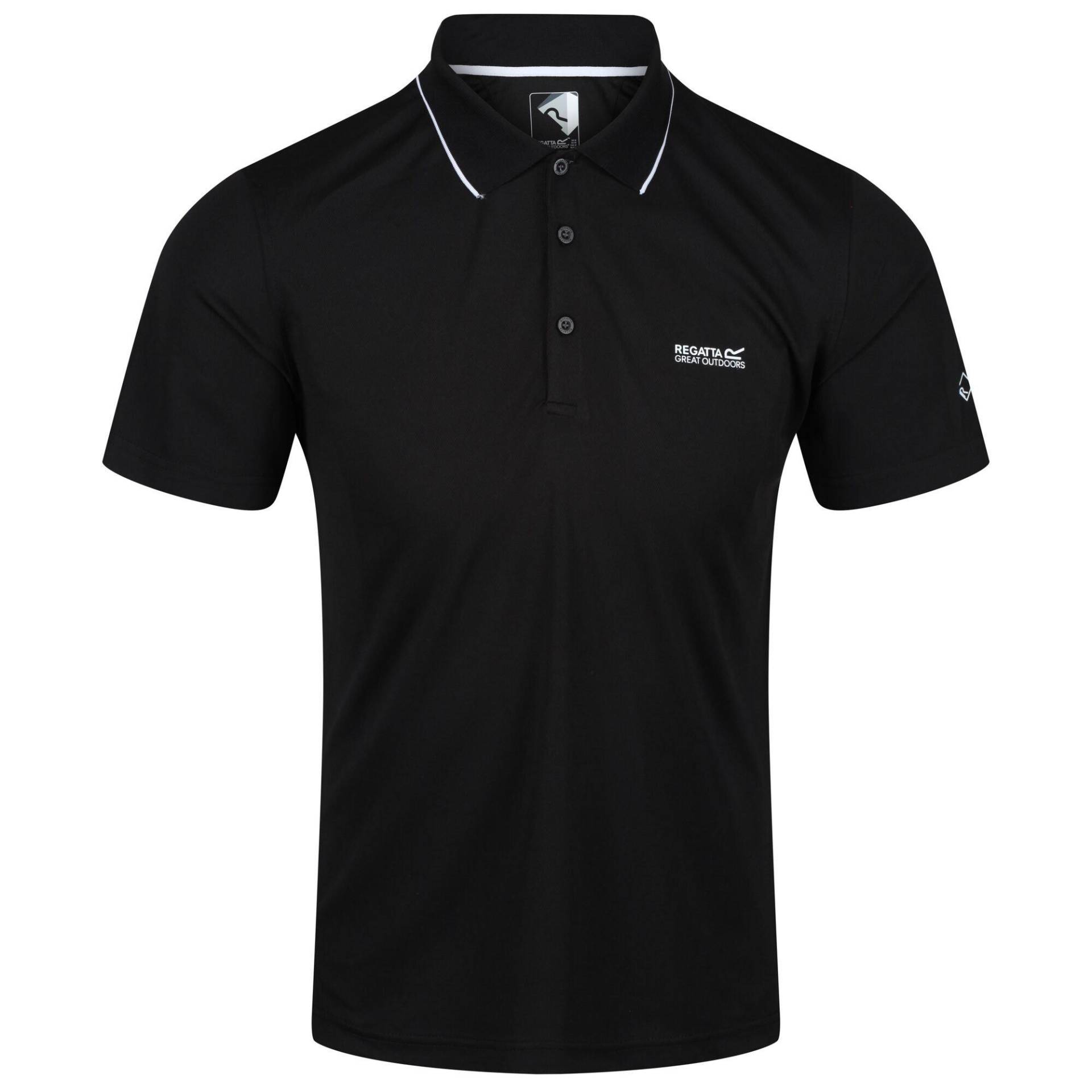 Sportpoloshirt Maverick V Kurzärmlig Herren Schwarz M von Regatta