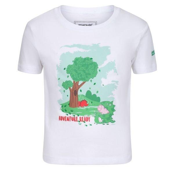 T-shirt Jungen Weiss Bedruckt 102 von Regatta