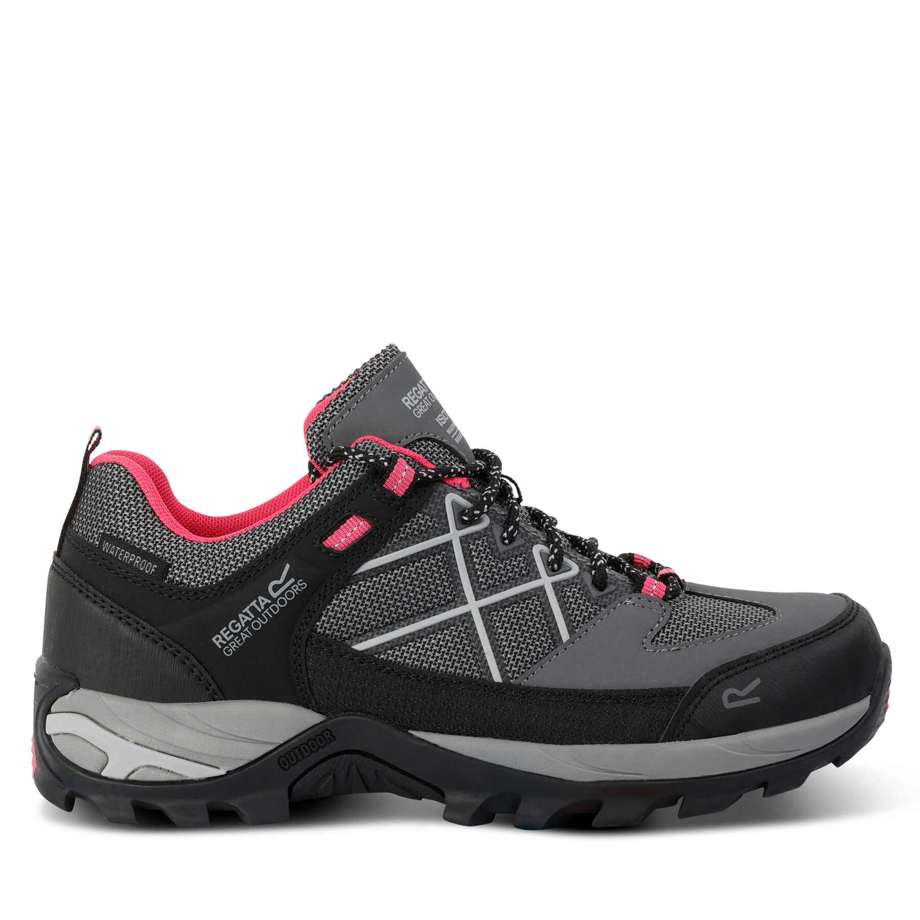 Trekkingschuhe Regatta LadySamarisIIILow RWF835 Dark Steel / Pink Potion 09Z von Regatta