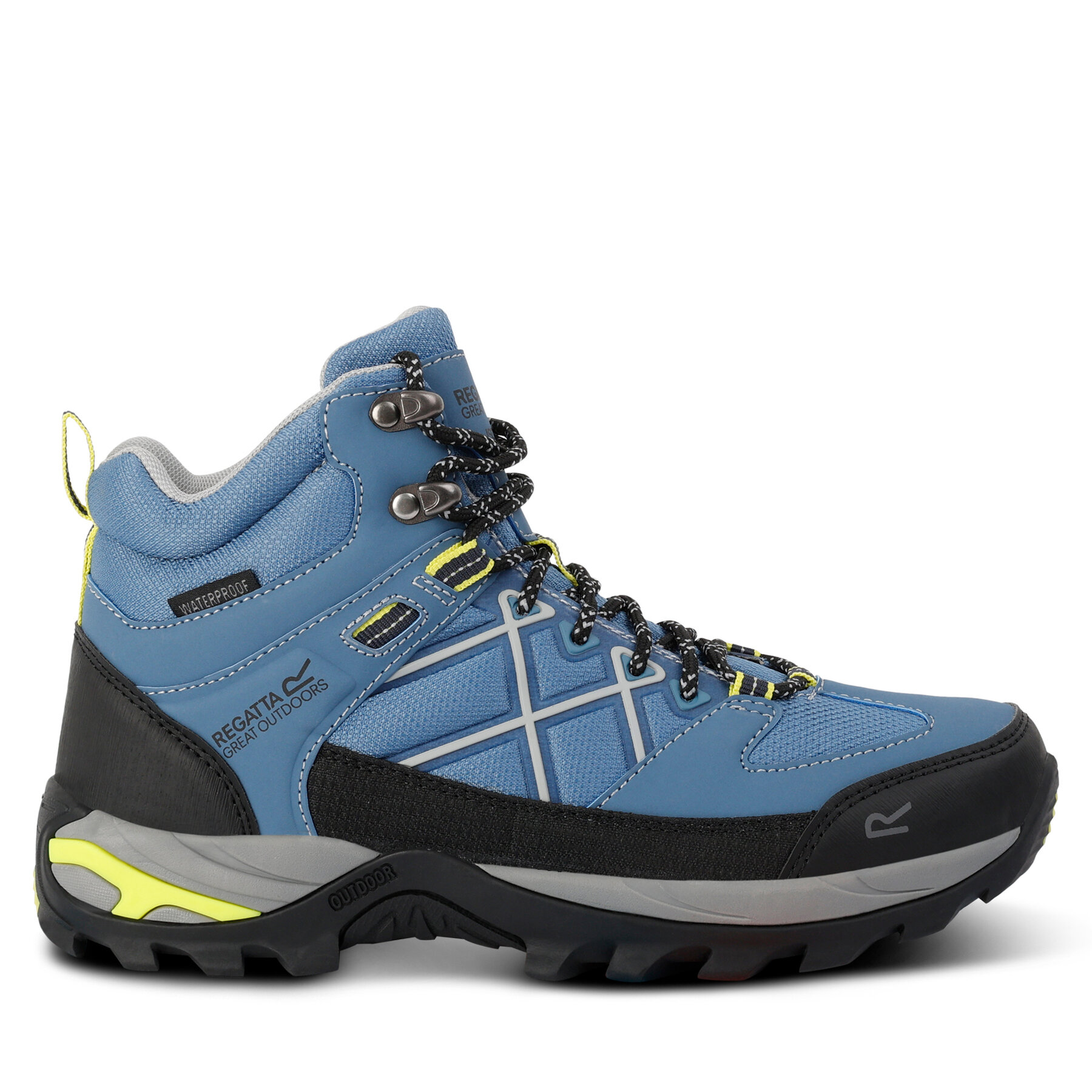 Trekkingschuhe Regatta LdySamarisIIIBoot RWF834 Coronet Blue / Lime punch 2MX von Regatta