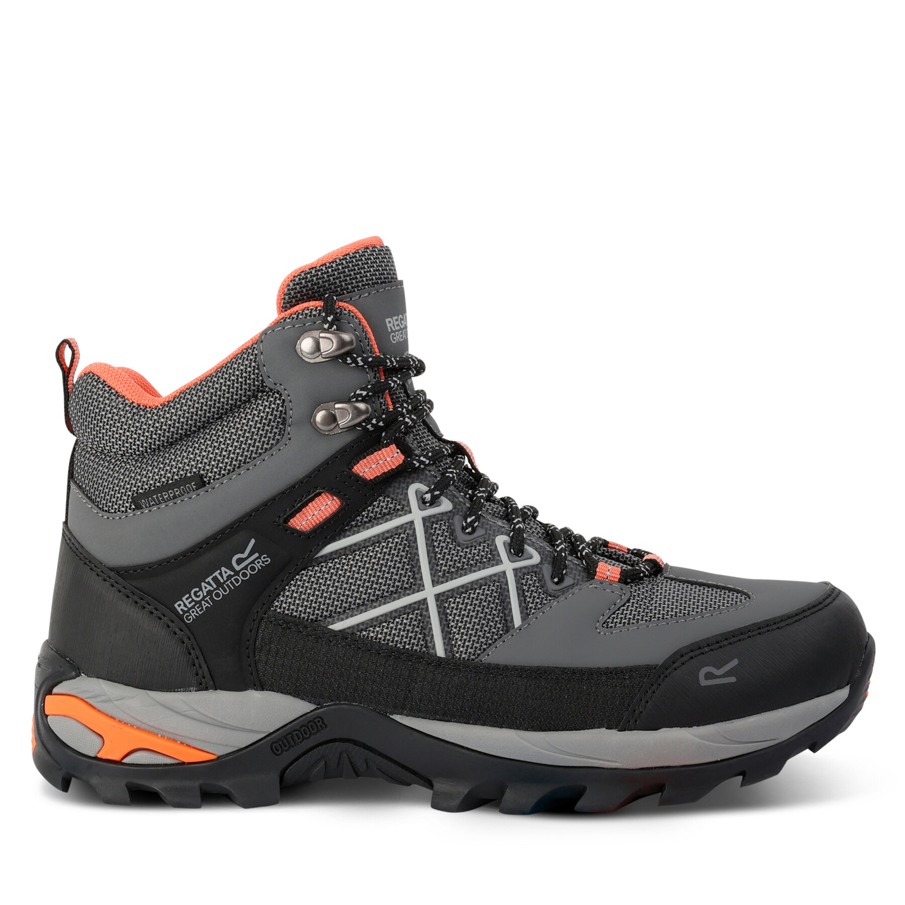 Trekkingschuhe Regatta LdySamarisIIIBoot RWF834 Dark Steel/Satsuma VZX von Regatta