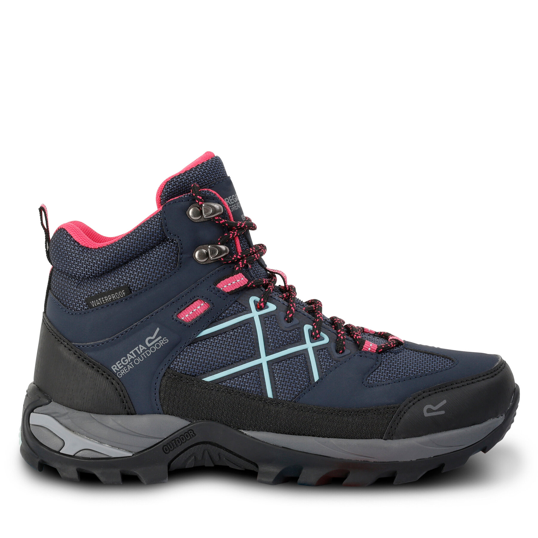 Trekkingschuhe Regatta LdySamarisIIIBoot RWF834 Navy/Pink 113 von Regatta