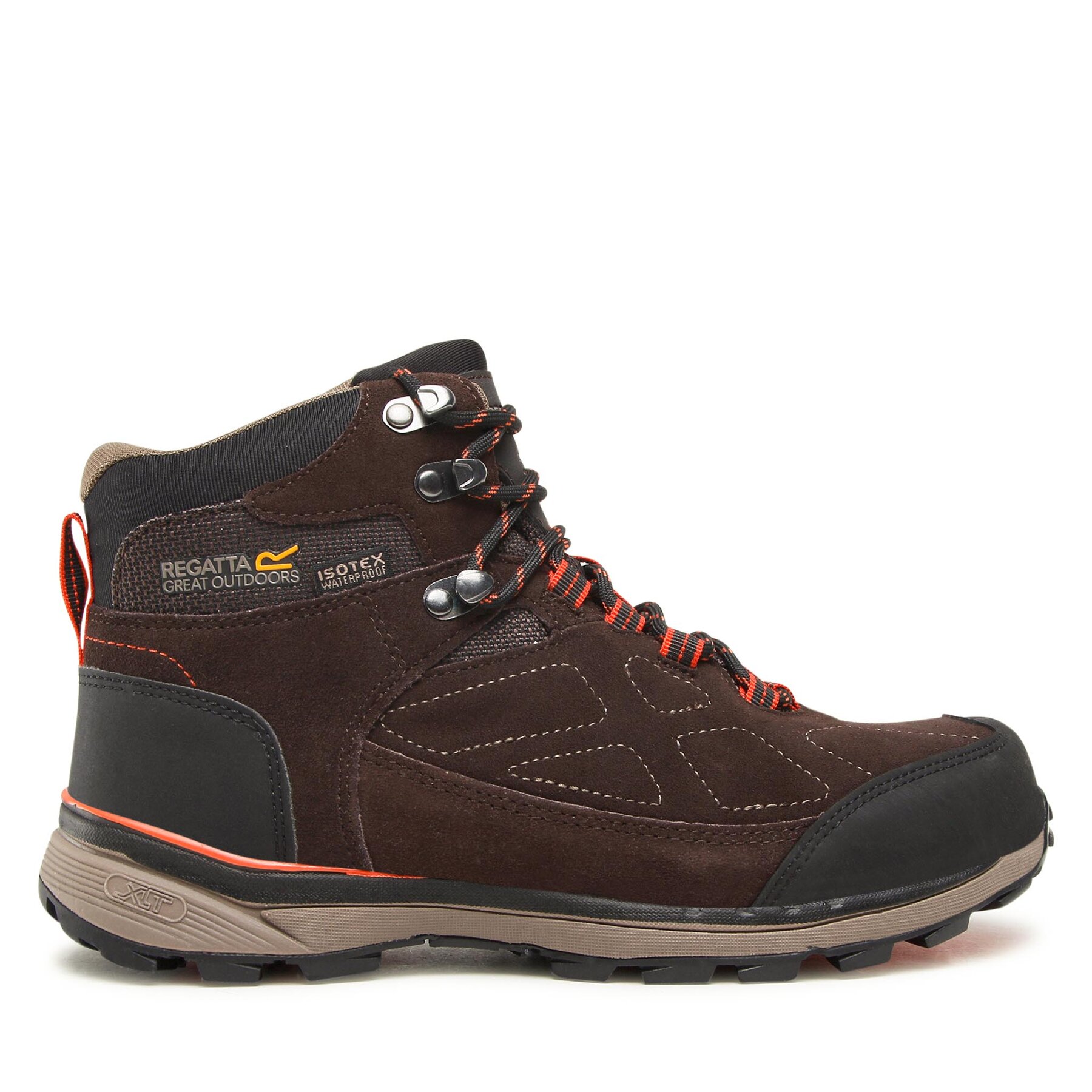 Trekkingschuhe Regatta Samaris Suede RMF575 Peat/Brown Salmon UW4 von Regatta