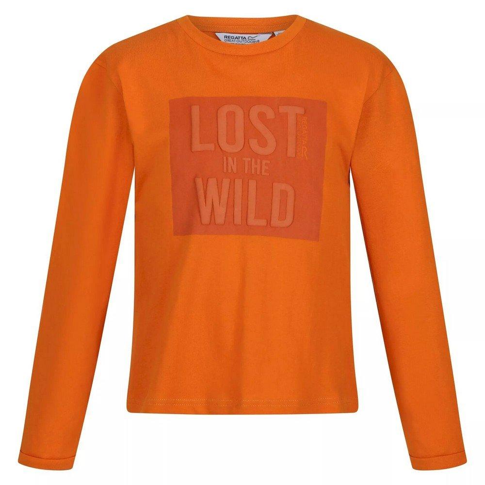 Wenbie Iii Lost In The Wild Tshirt Mädchen Orange Bunt 158 von Regatta