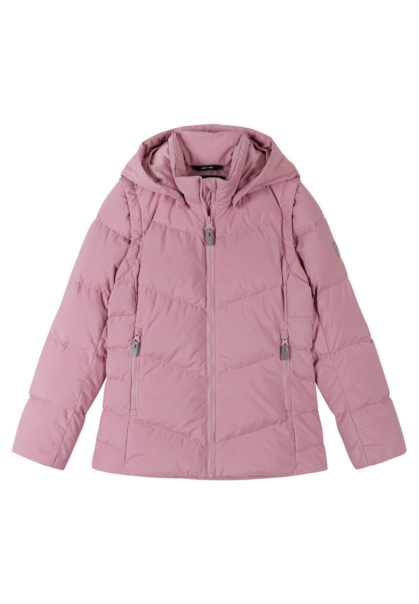 Kinder Daunenjacke 2in1 Paahto Grey Pink Mädchen Rosa 104 von Reima