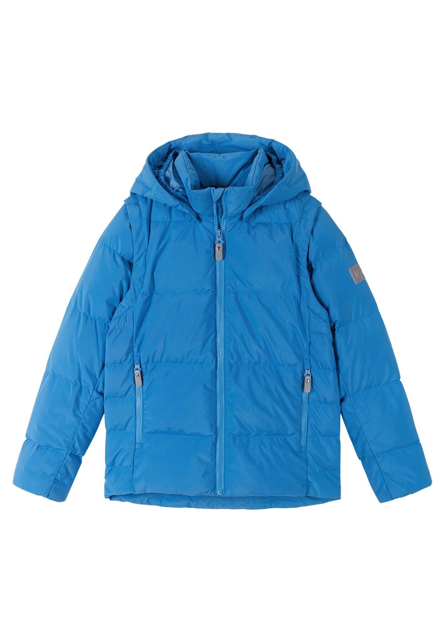 Kinder Daunenjacke 2in1 Porosein Cool Blue Jungen Blau 104 von Reima