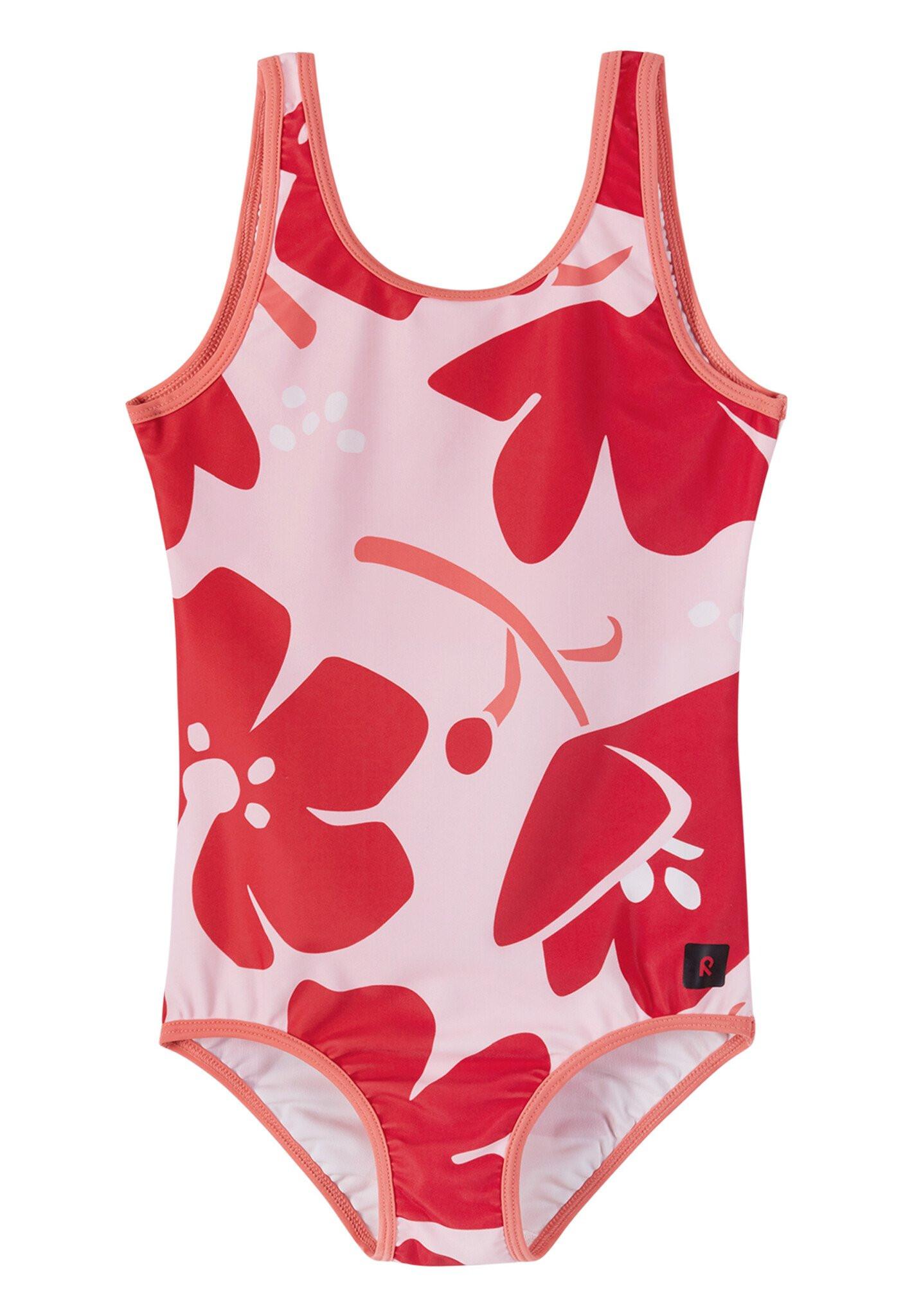 Mädchen Badeanzug Uimaan Misty Red Unisex Pink 122 von Reima