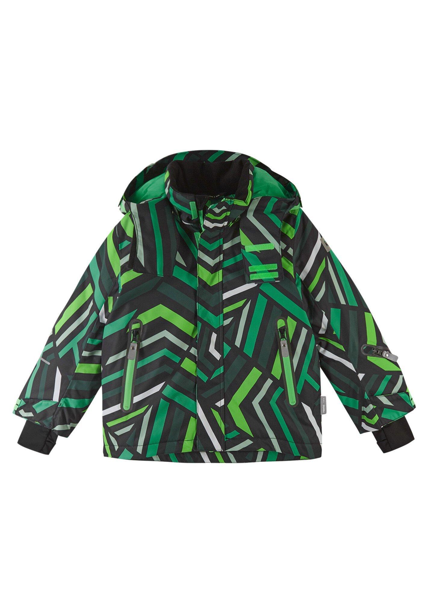 Tec Kinder Skijacke Kairala Blackgreen Mädchen Grün 122 von Reima