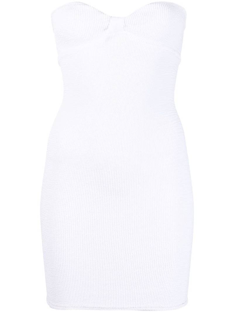 Reina Olga Master Tigress strapless minidress - White von Reina Olga