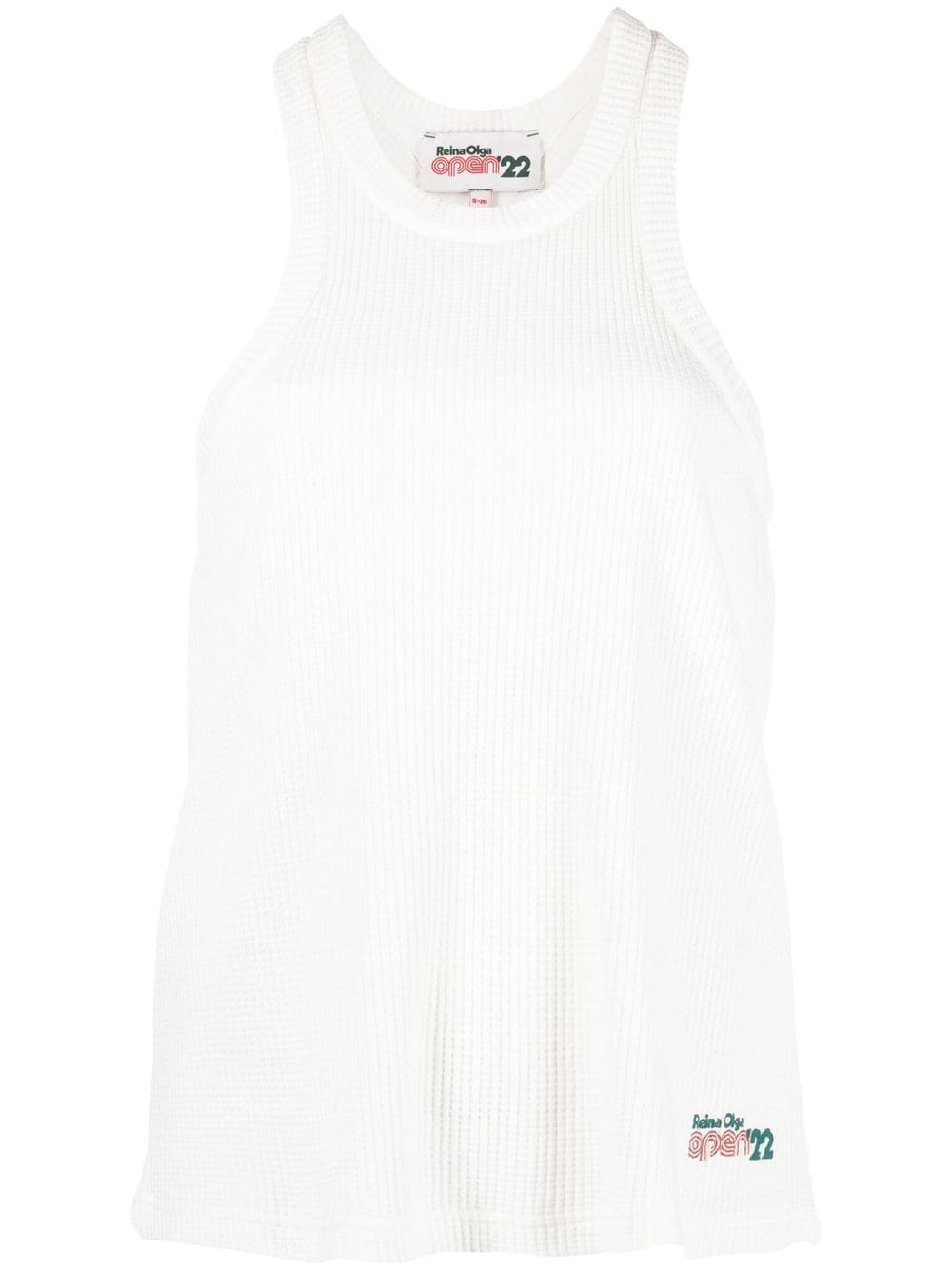 Reina Olga Venus waffle-knit tank top - White von Reina Olga