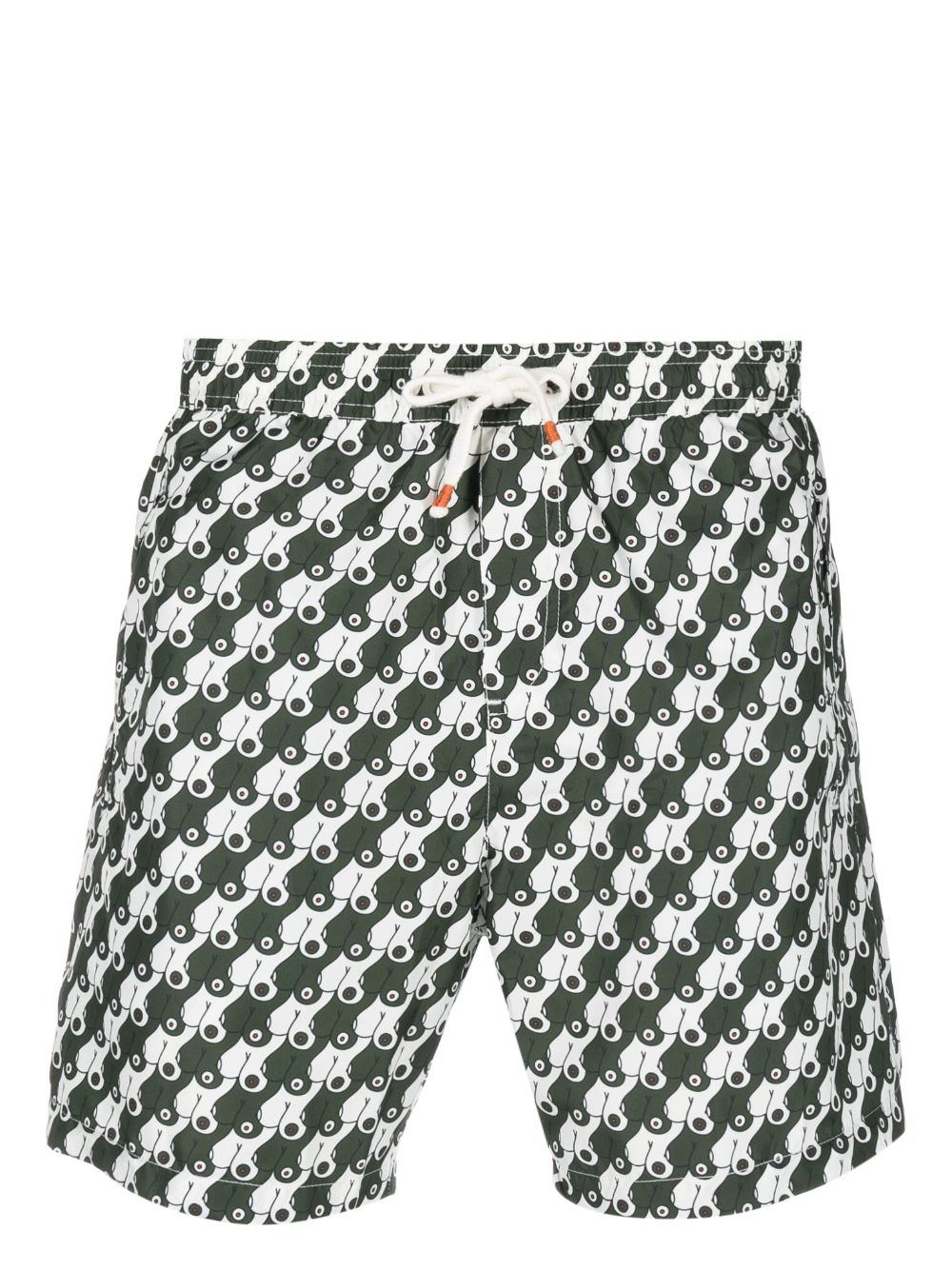 Reina Olga all-over graphic print swim shorts - Green von Reina Olga