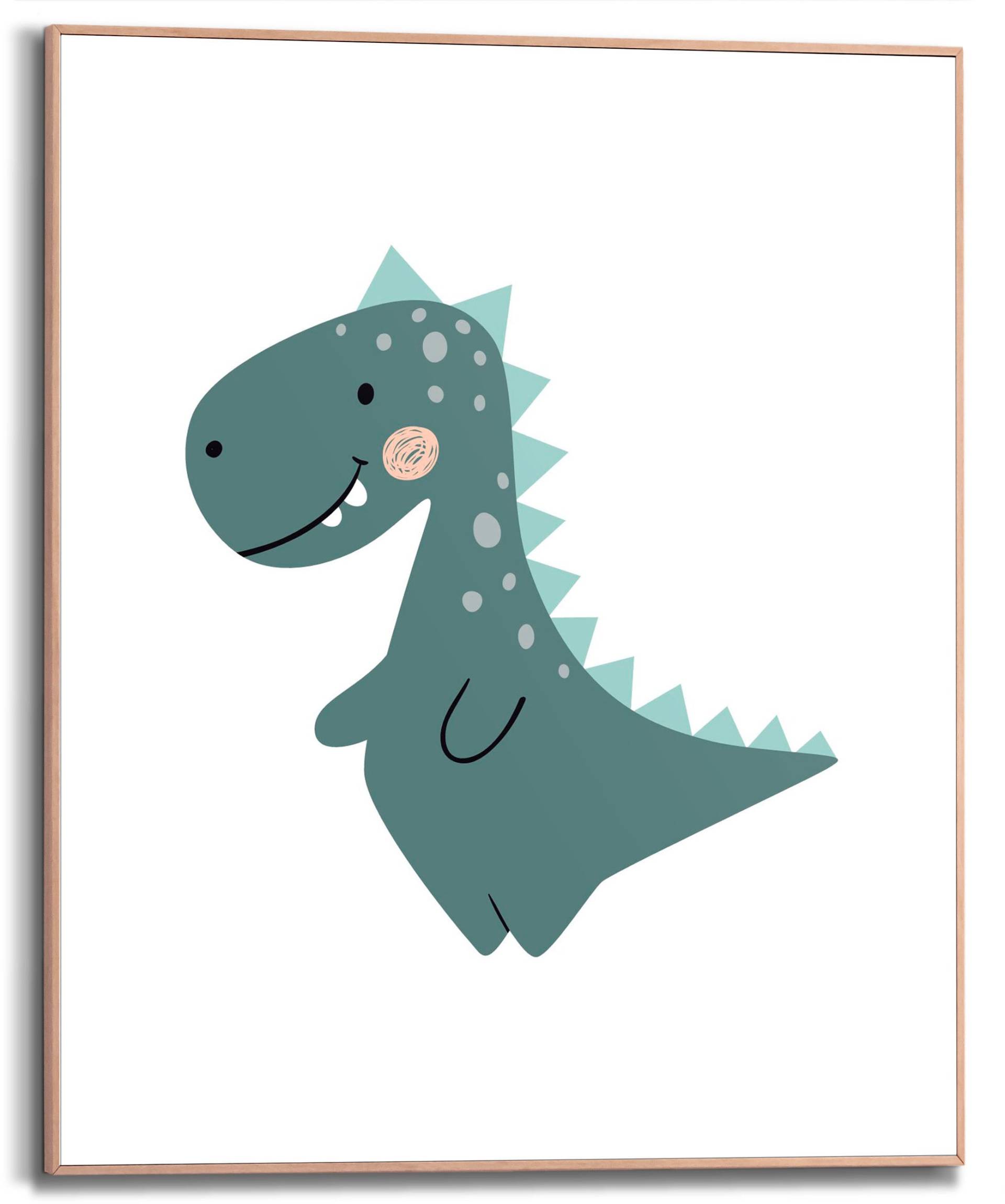 Reinders! Bild mit Rahmen »Dino Kids - grey«, (1 St.) von Reinders!