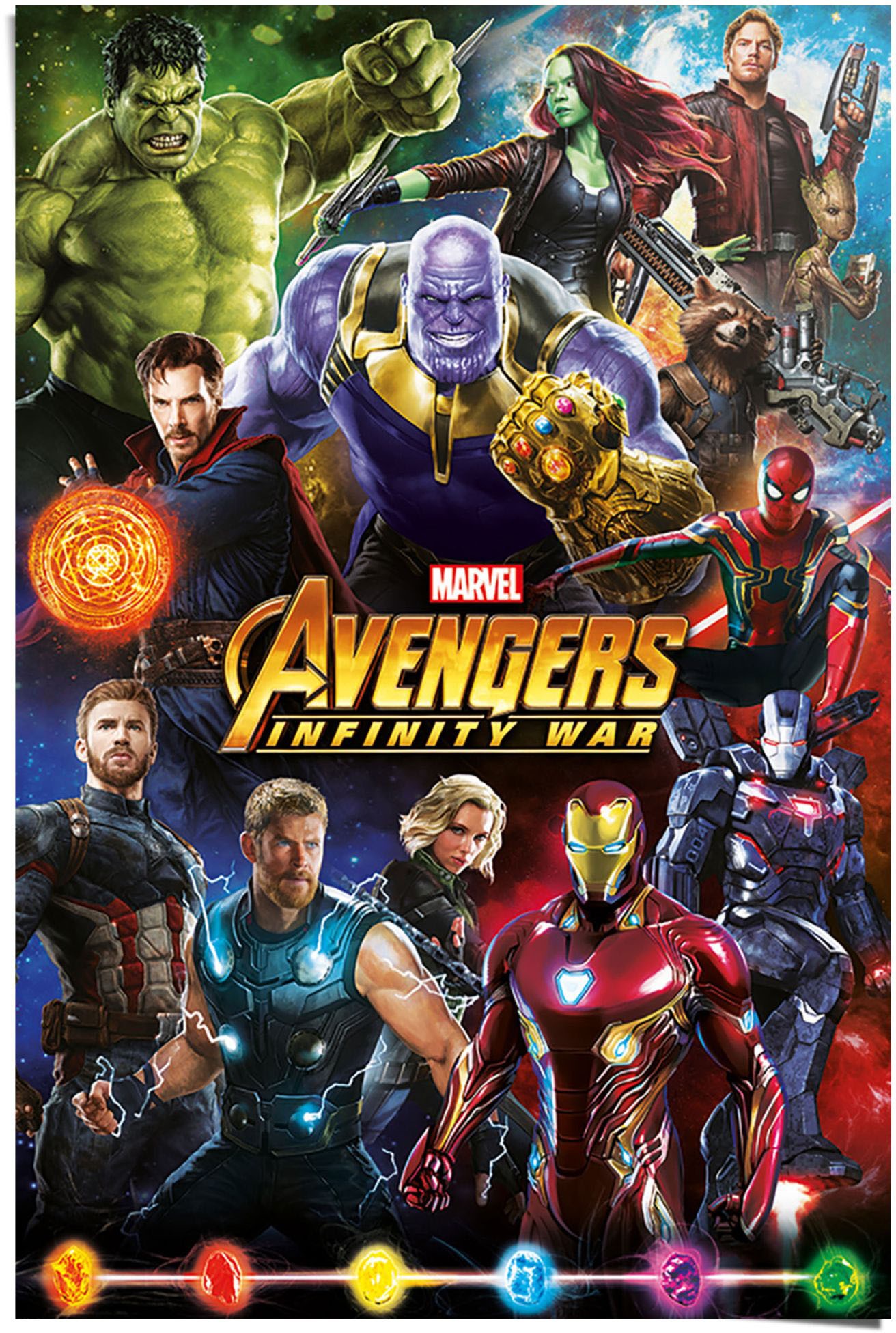 Reinders! Poster »Avengers Infinity War Die Helden«, (1 St.) von Reinders!