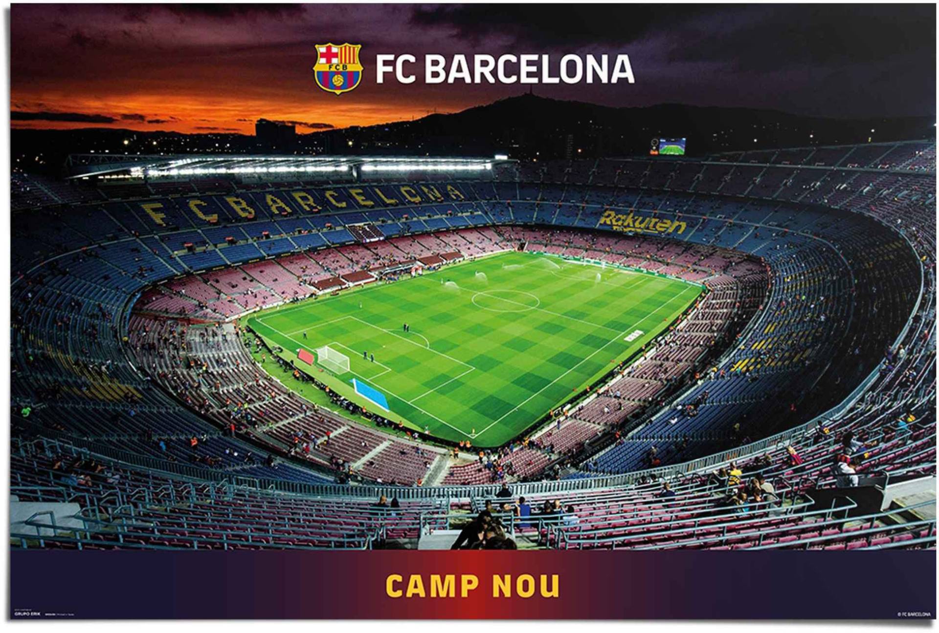 Reinders! Poster »Barcelona - Camp Nou Fussball - Stadion - Spanien«, (1 St.) von Reinders!