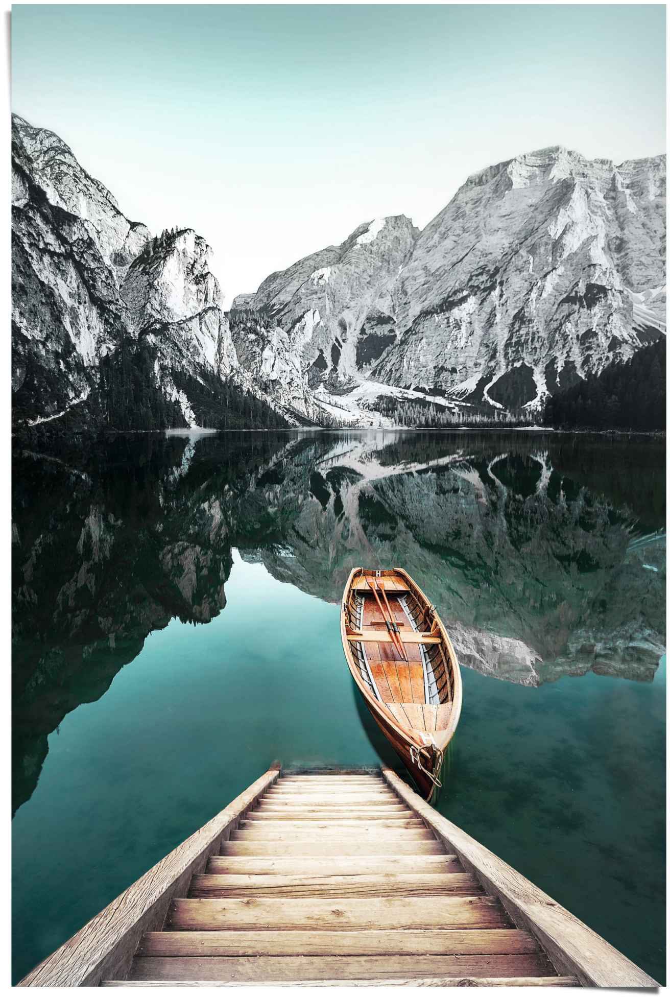 Reinders! Poster »Berg See Rocky Mountains - Glacier - Winter«, (1 St.) von Reinders!