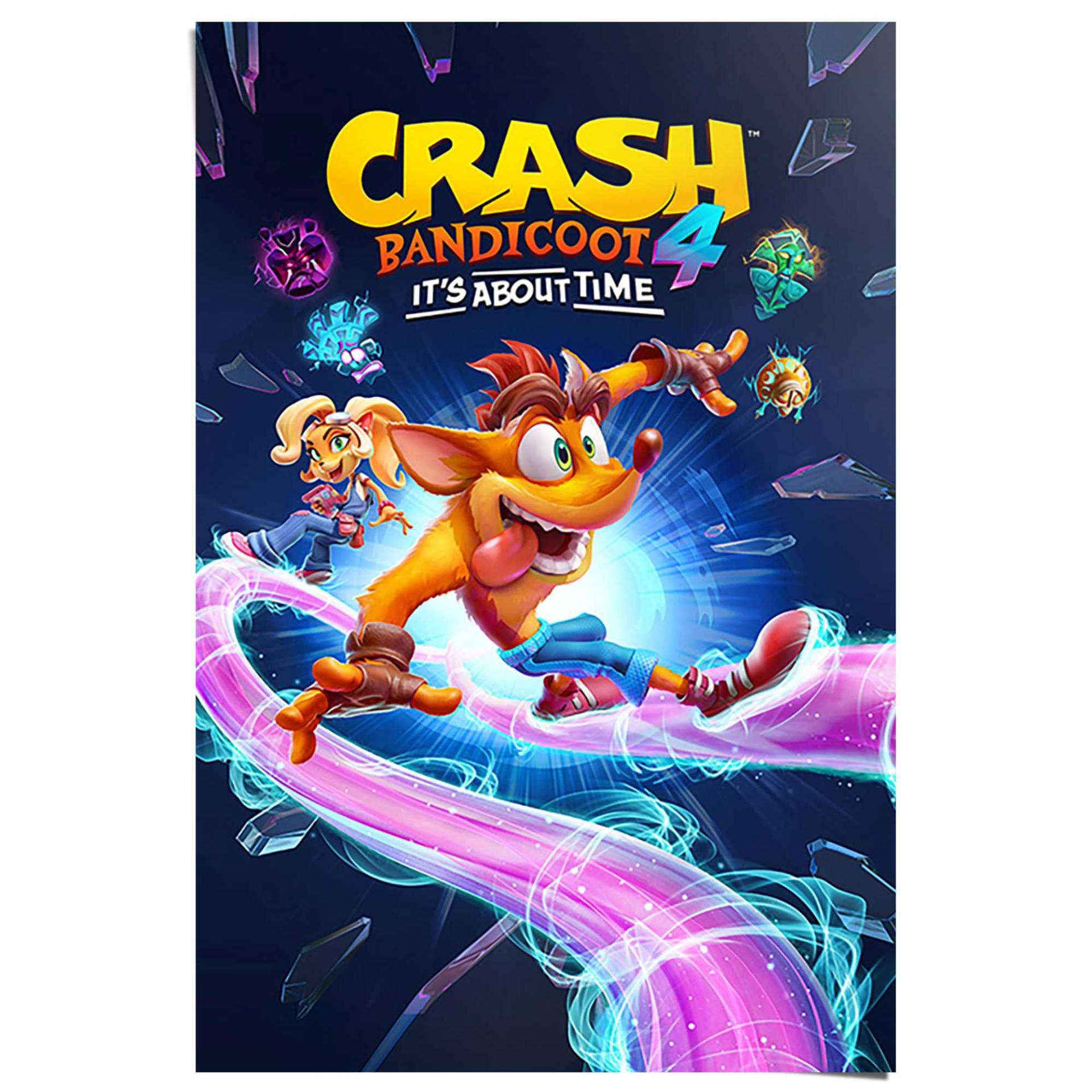 Reinders! Poster »Crash Bandicoot 4 - ride« von Reinders!
