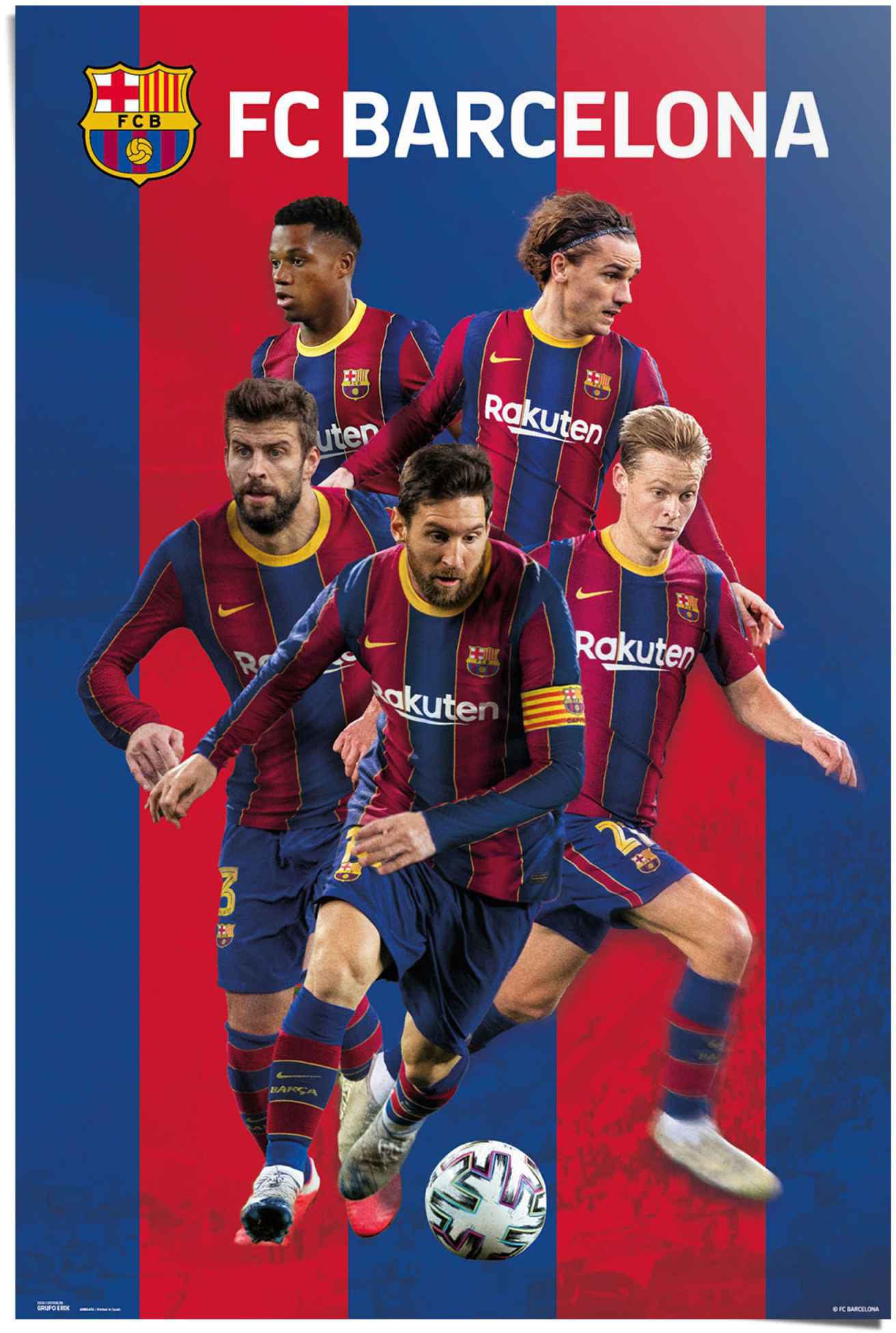 Reinders! Poster »FC Barcelona Camp Nou - Spanien - Spieler«, (1 St.) von Reinders!