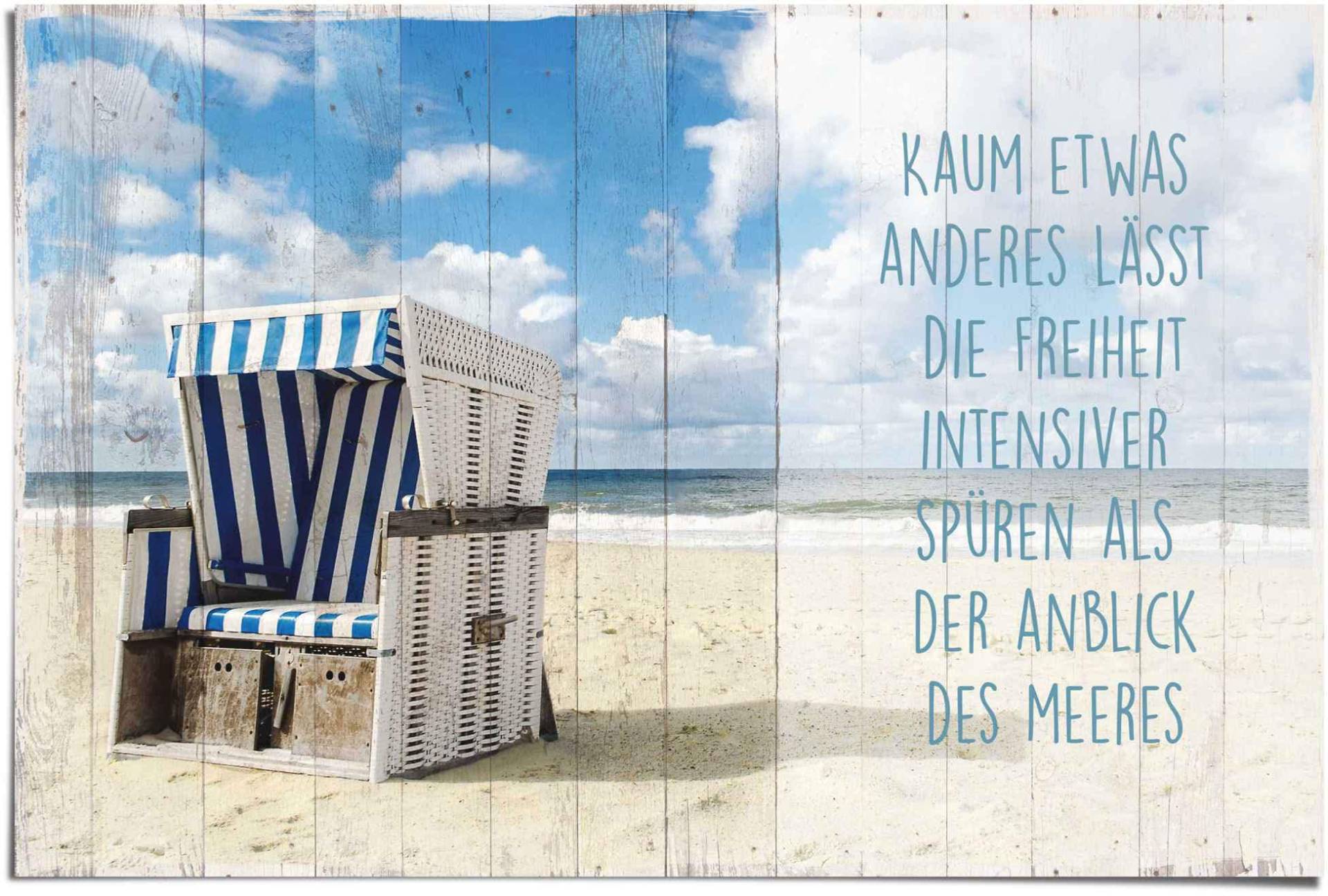 Reinders! Poster »Freiheit am Strand Spruch«, (1 St.) von Reinders!