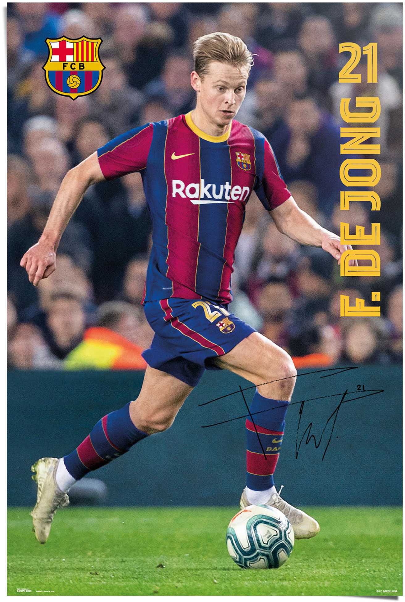 Reinders! Poster »Frenkie de Jong« von Reinders!