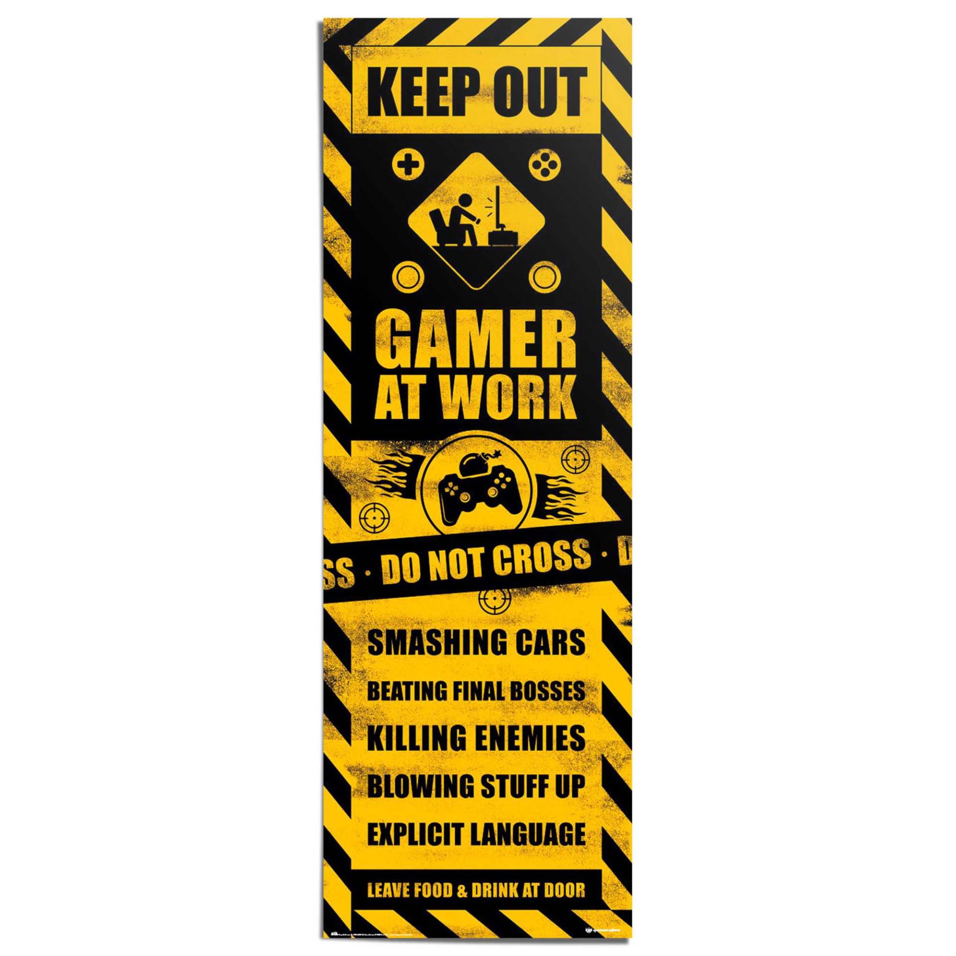Reinders! Poster »Gaming Caution« von Reinders!