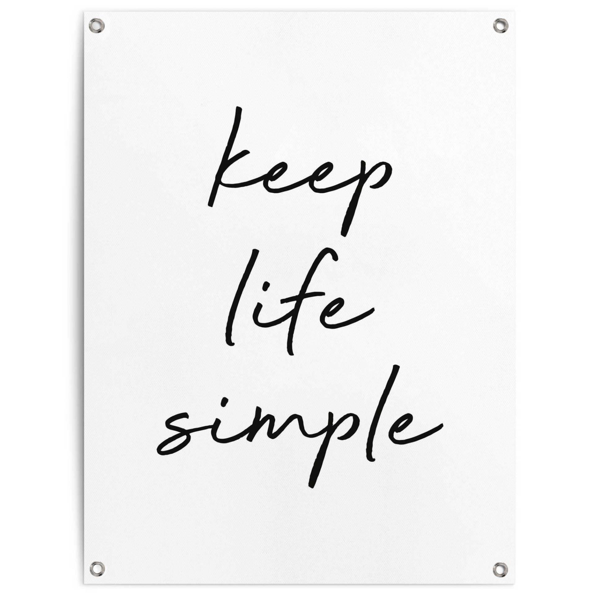 Reinders! Poster »Keep life simple« von Reinders!