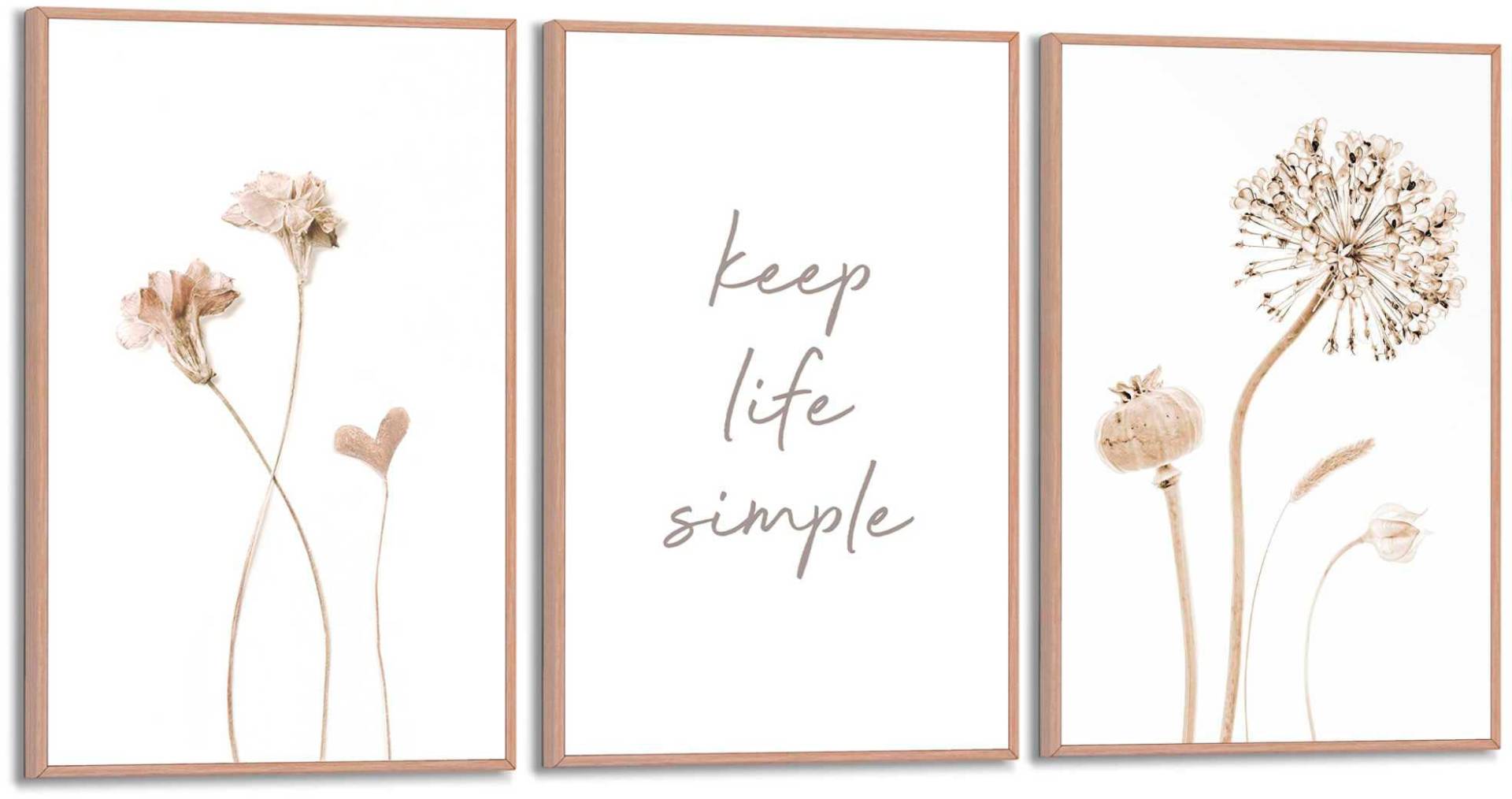 Reinders! Poster »Keep life simple« von Reinders!
