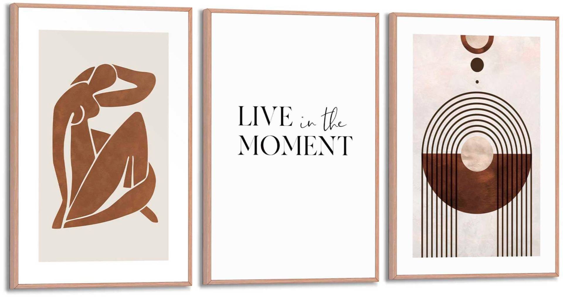 Reinders! Poster »Live in the Moment« von Reinders!