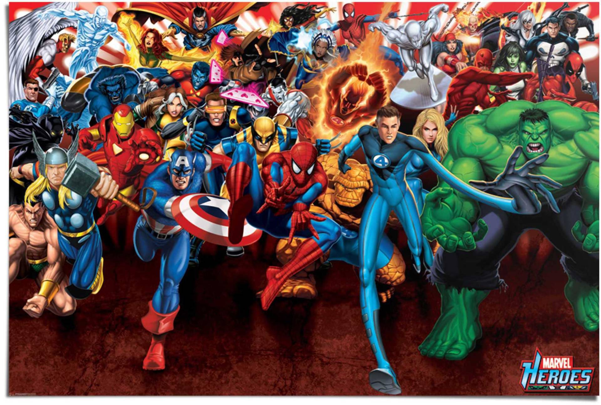 Reinders! Poster »Marvel Heroes attack«, (1 St.) von Reinders!