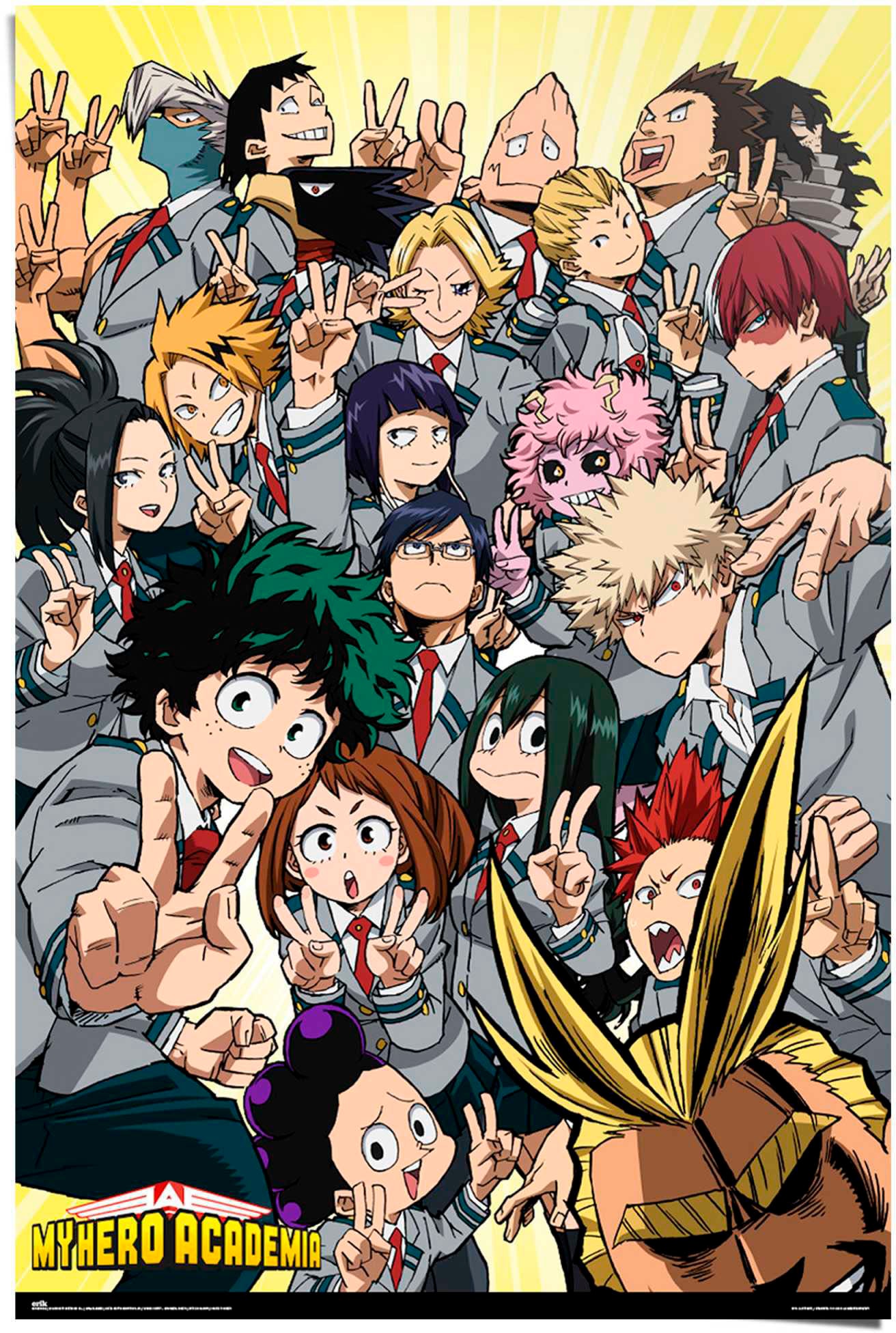 Reinders! Poster »My Hero Academia - UA class 1-A« von Reinders!