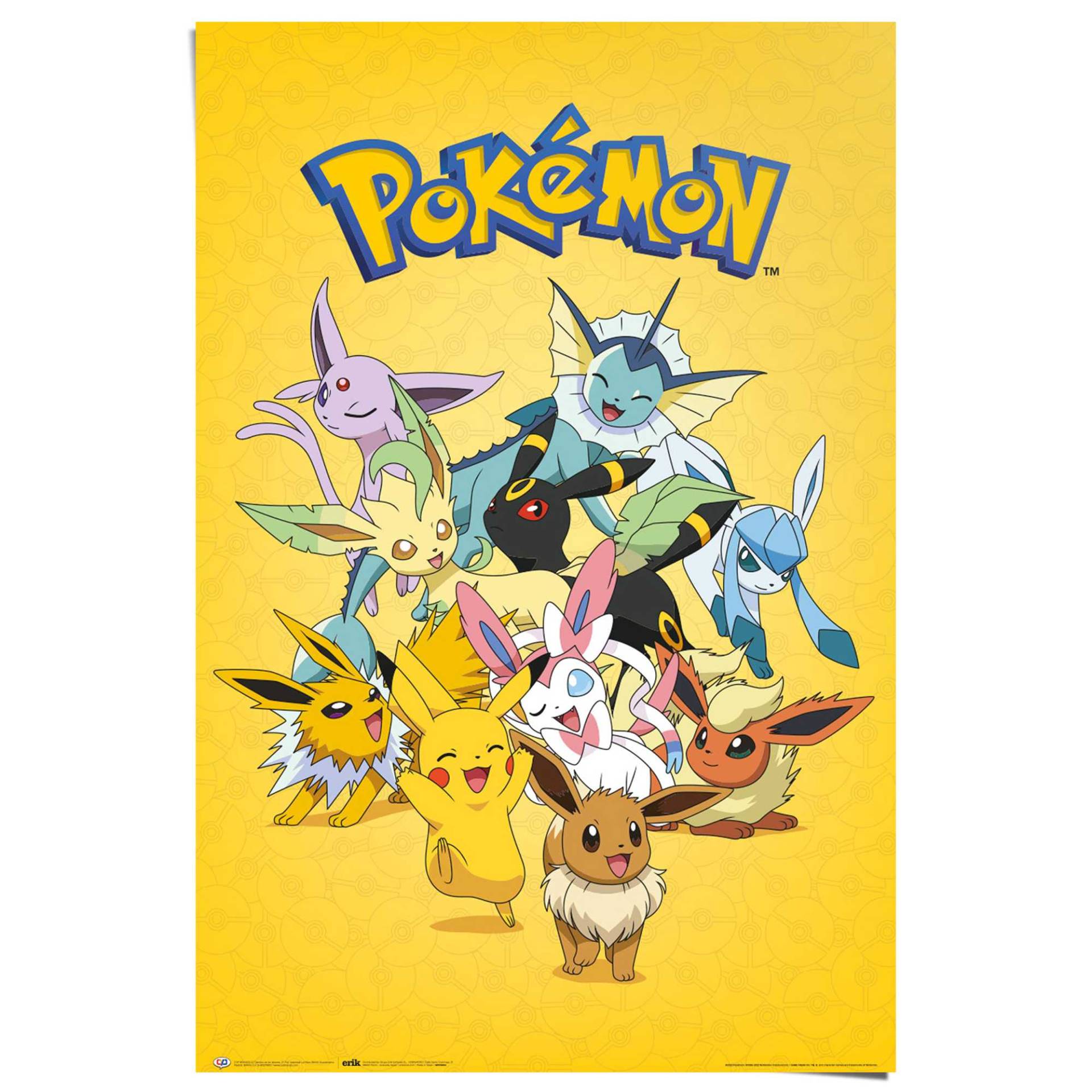 Reinders! Poster »Pokémon Evolutionen« von Reinders!