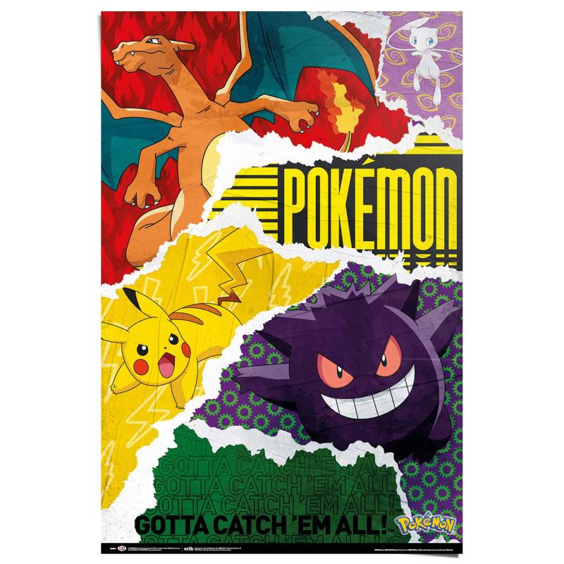 Reinders! Poster »Pokemon - gotta catch 'em all« von Reinders!