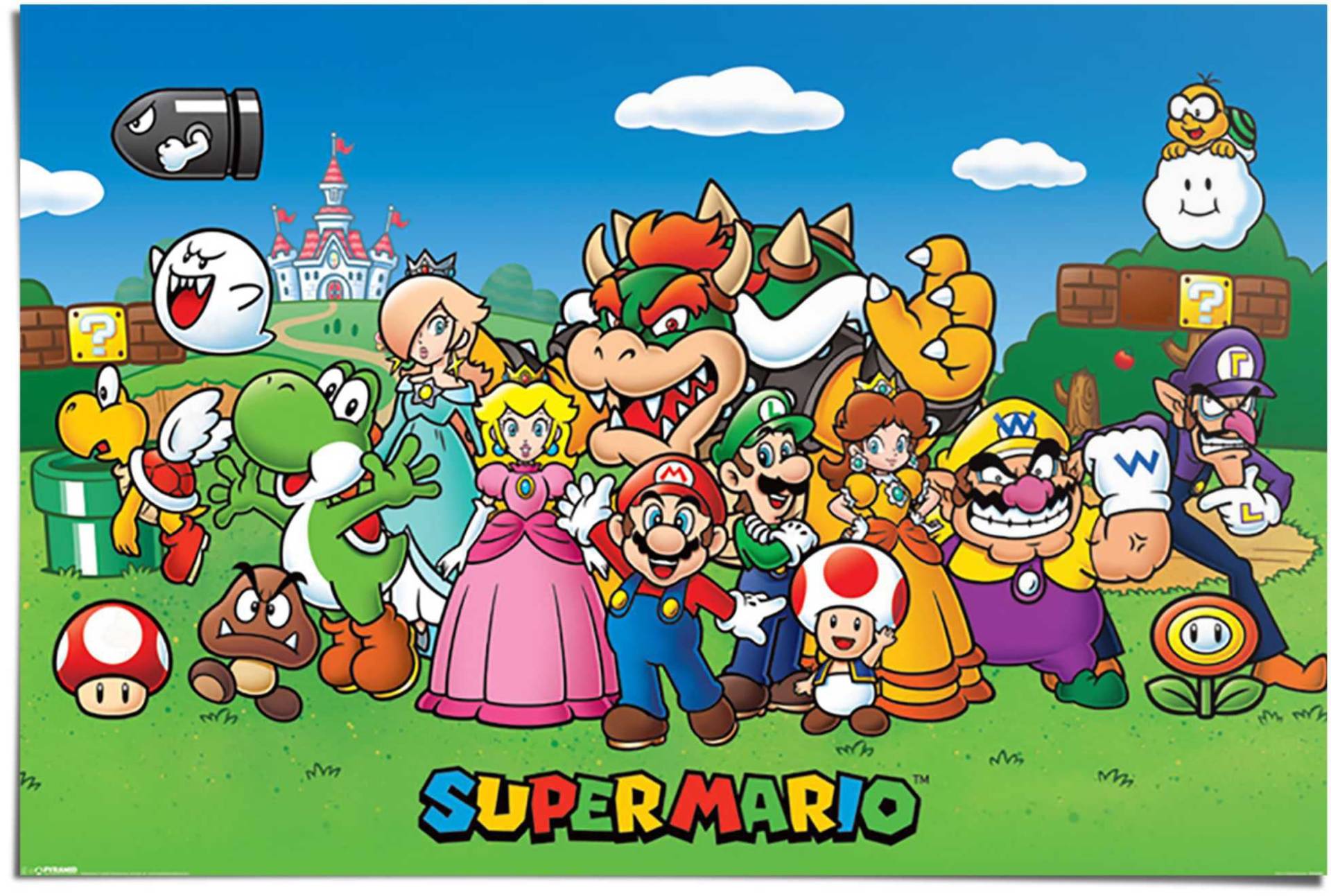 Reinders! Poster »Poster Super Mario«, Comic, (1 St.) von Reinders!