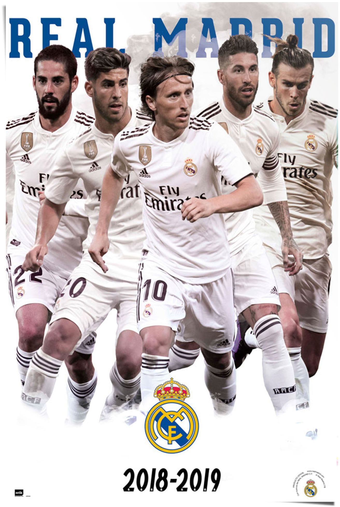 Reinders! Poster »Real Madrid Teamstars 2018/19«, (1 St.) von Reinders!