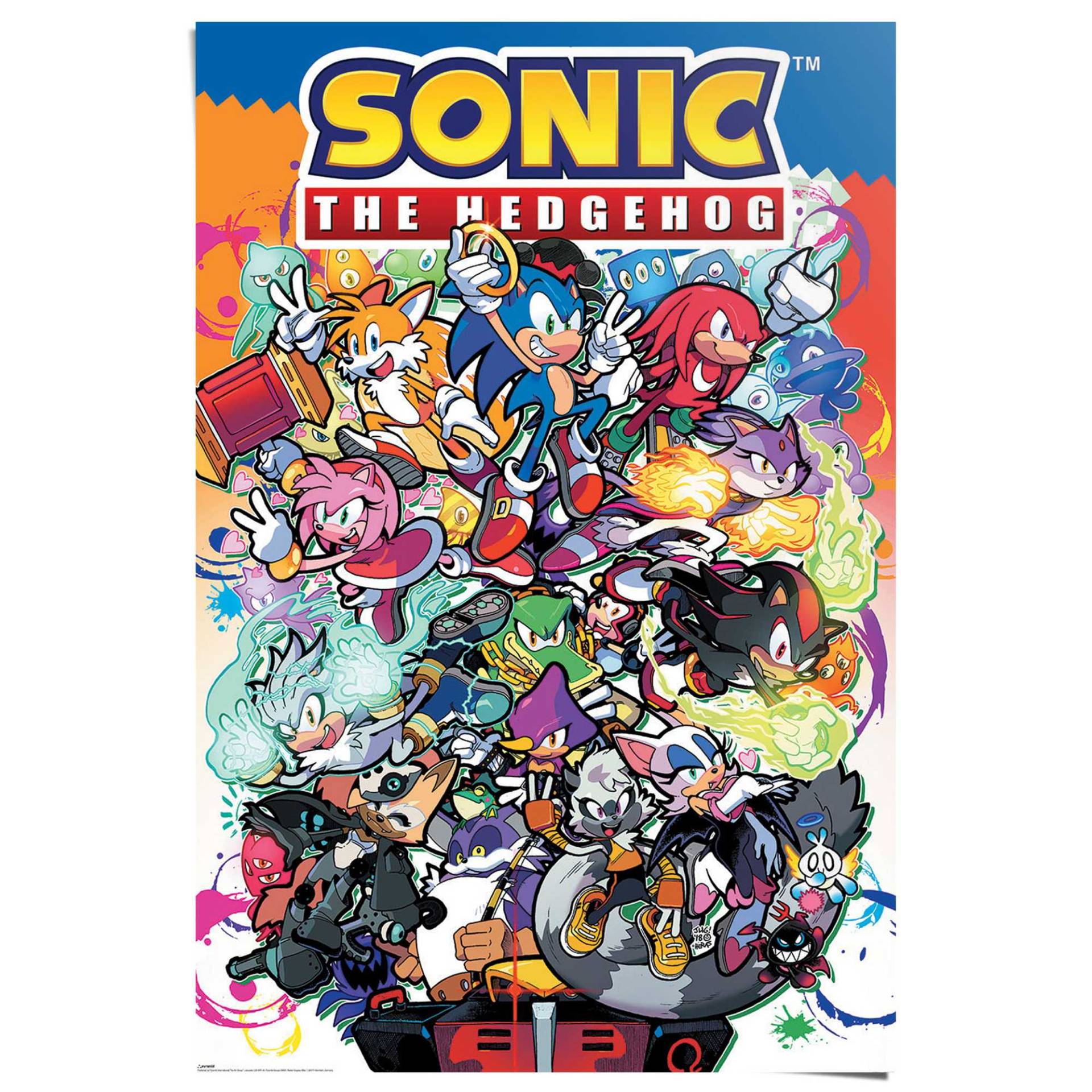 Reinders! Poster »Sonic The Hedgehog - sonic comic characters« von Reinders!