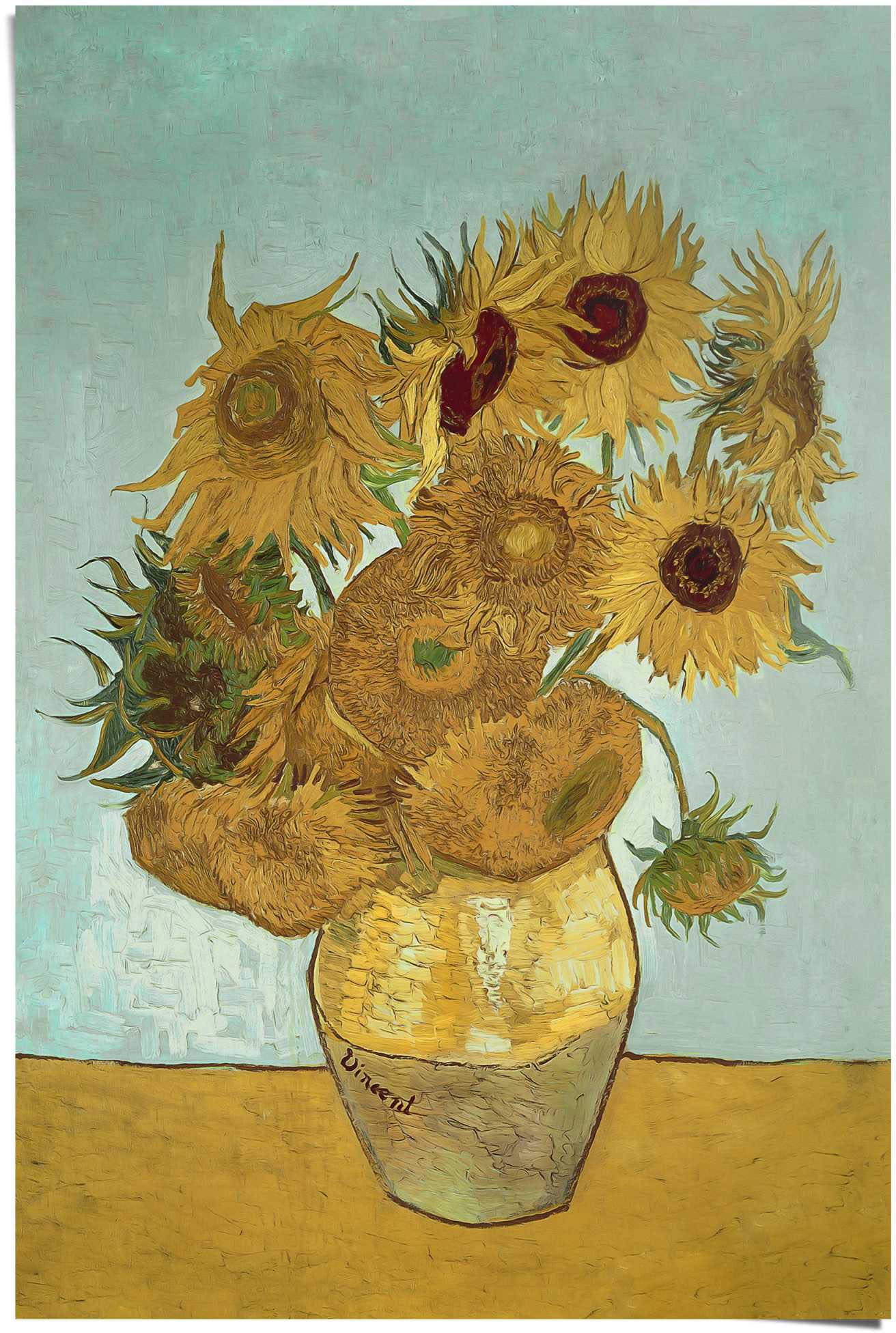 Reinders! Poster »Sonnenblumen Vincent van Gogh - Blüte - Pflanze - Berühmtes Gemälde«, (1 St.) von Reinders!