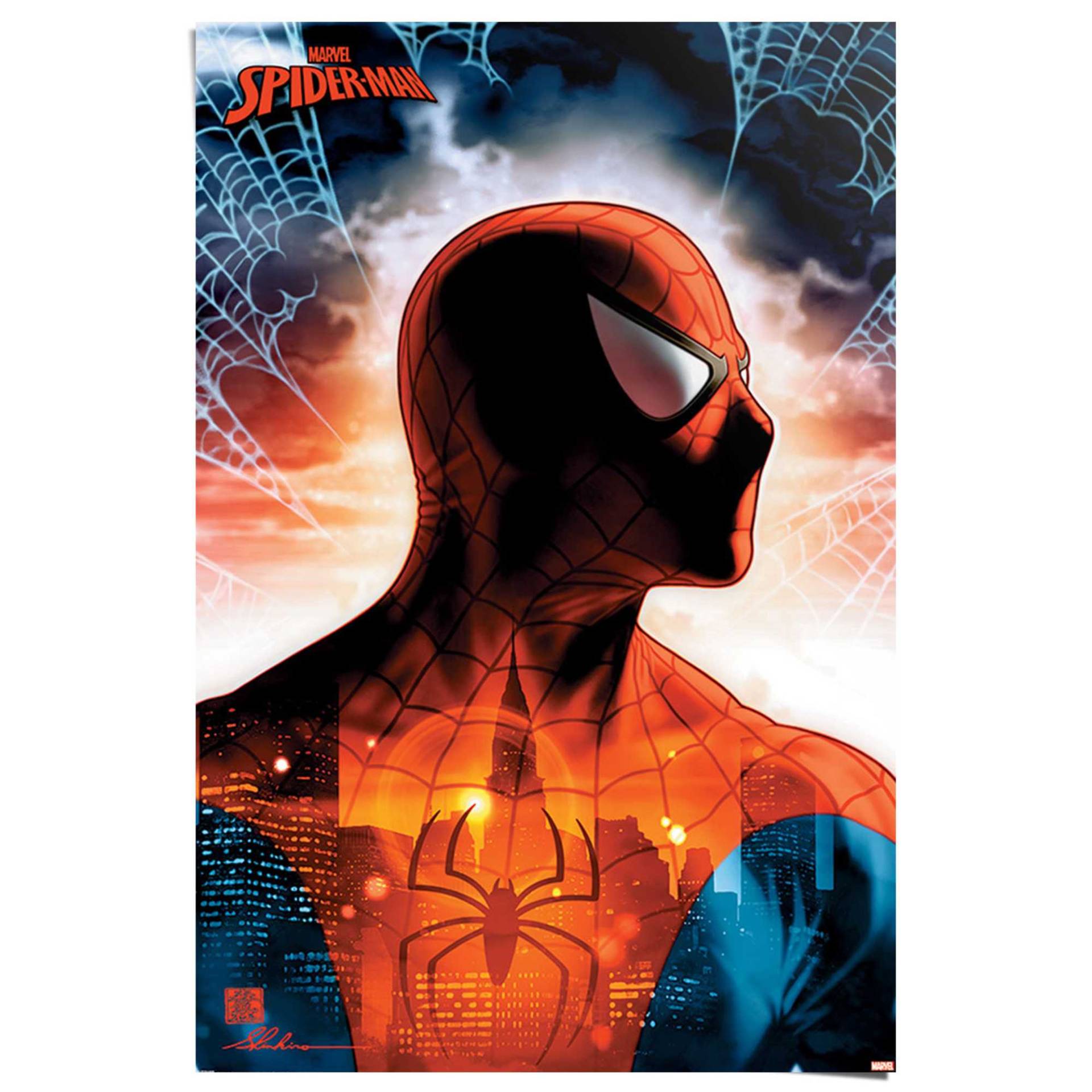 Reinders! Poster »Spiderman - protector of the city« von Reinders!