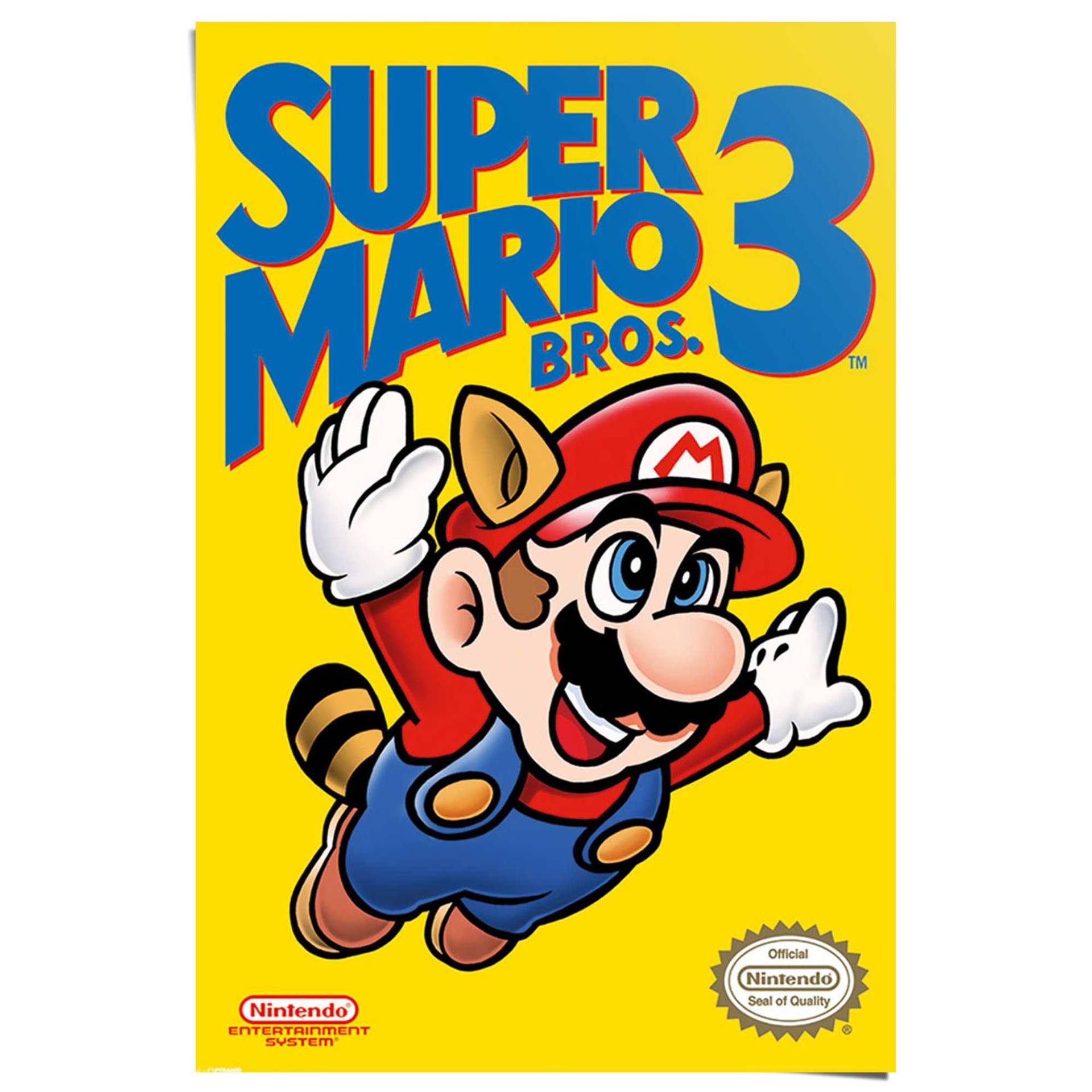 Reinders! Poster »Super Mario Bros 3 - NES cover« von Reinders!