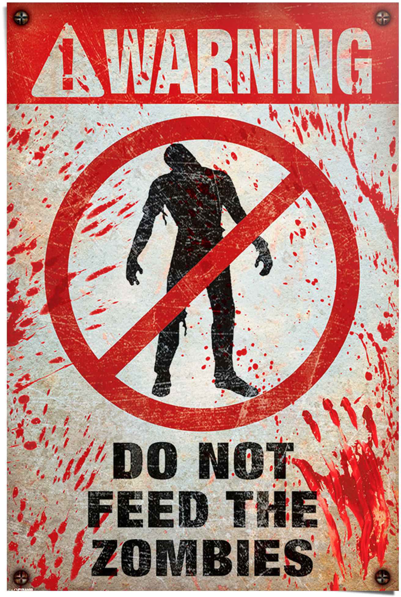 Reinders! Poster »Warning! Do Not Feed The Zombies«, (1 St.) von Reinders!