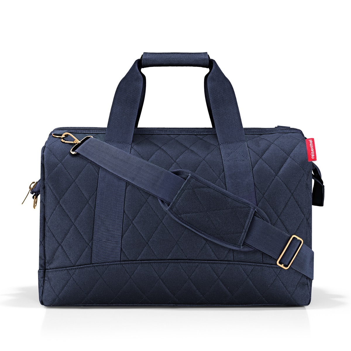 Allrounder L - Reisetasche, Rhombus Midnight Gold von Reisenthel