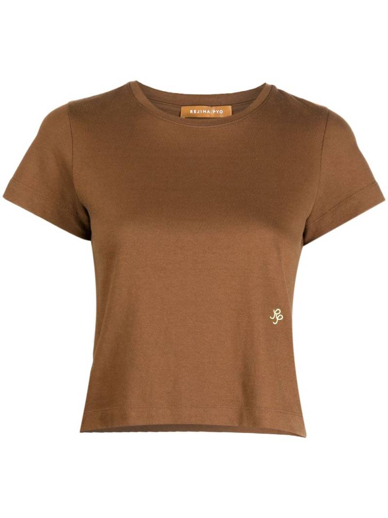 Rejina Pyo cropped short-sleeve T-shirt - Brown von Rejina Pyo